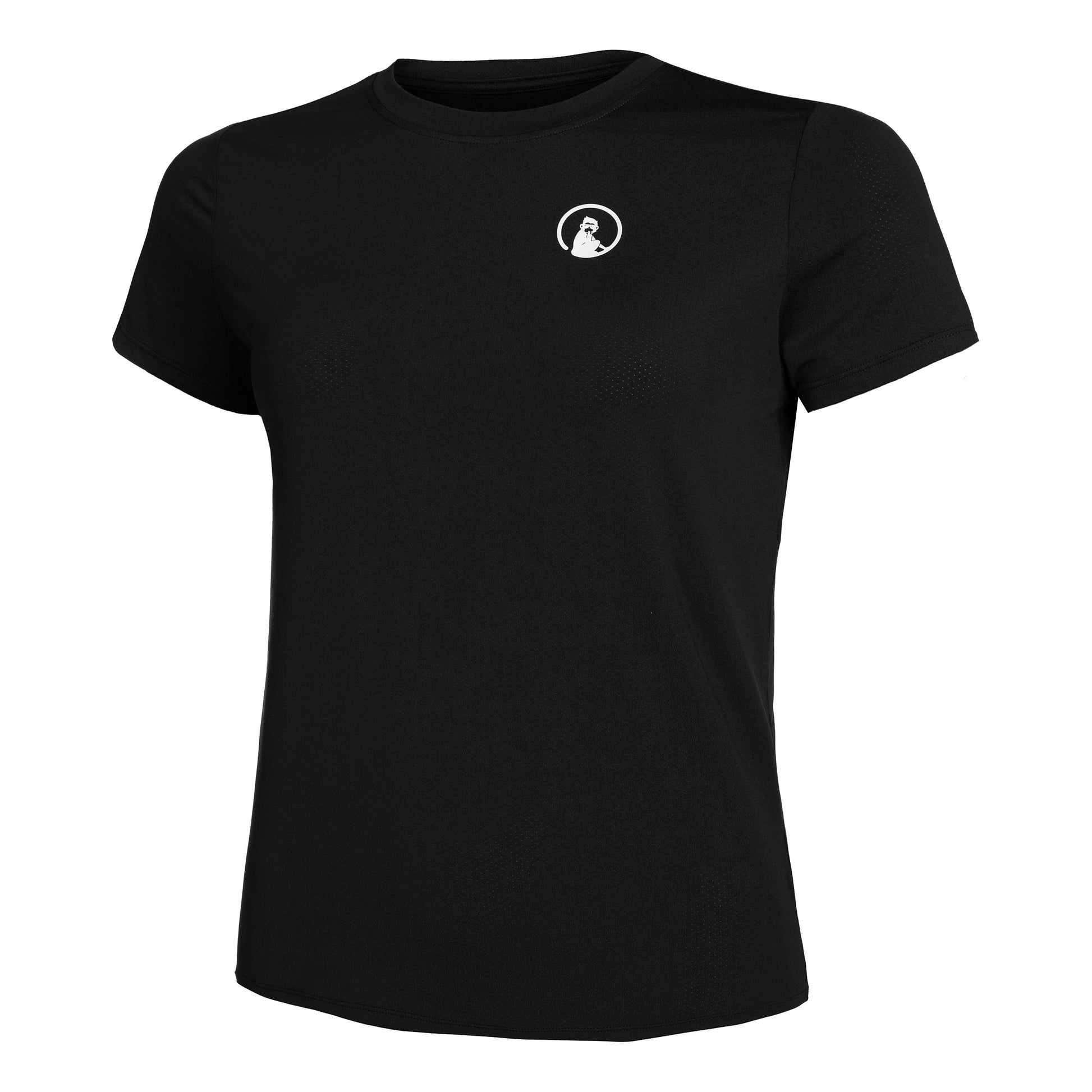Quiet Please Retriever T-Shirt Damen-Schwarz