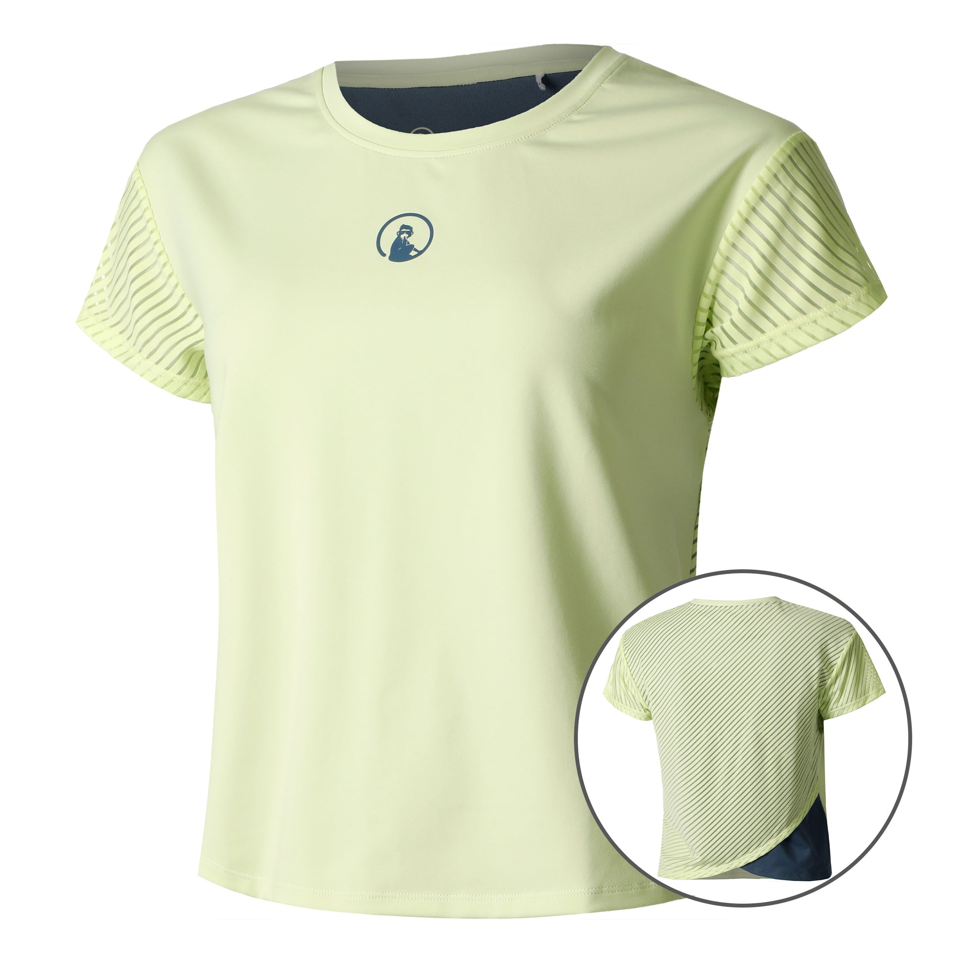 Quiet Please Perspectives Cross T-Shirt Damen-Limette