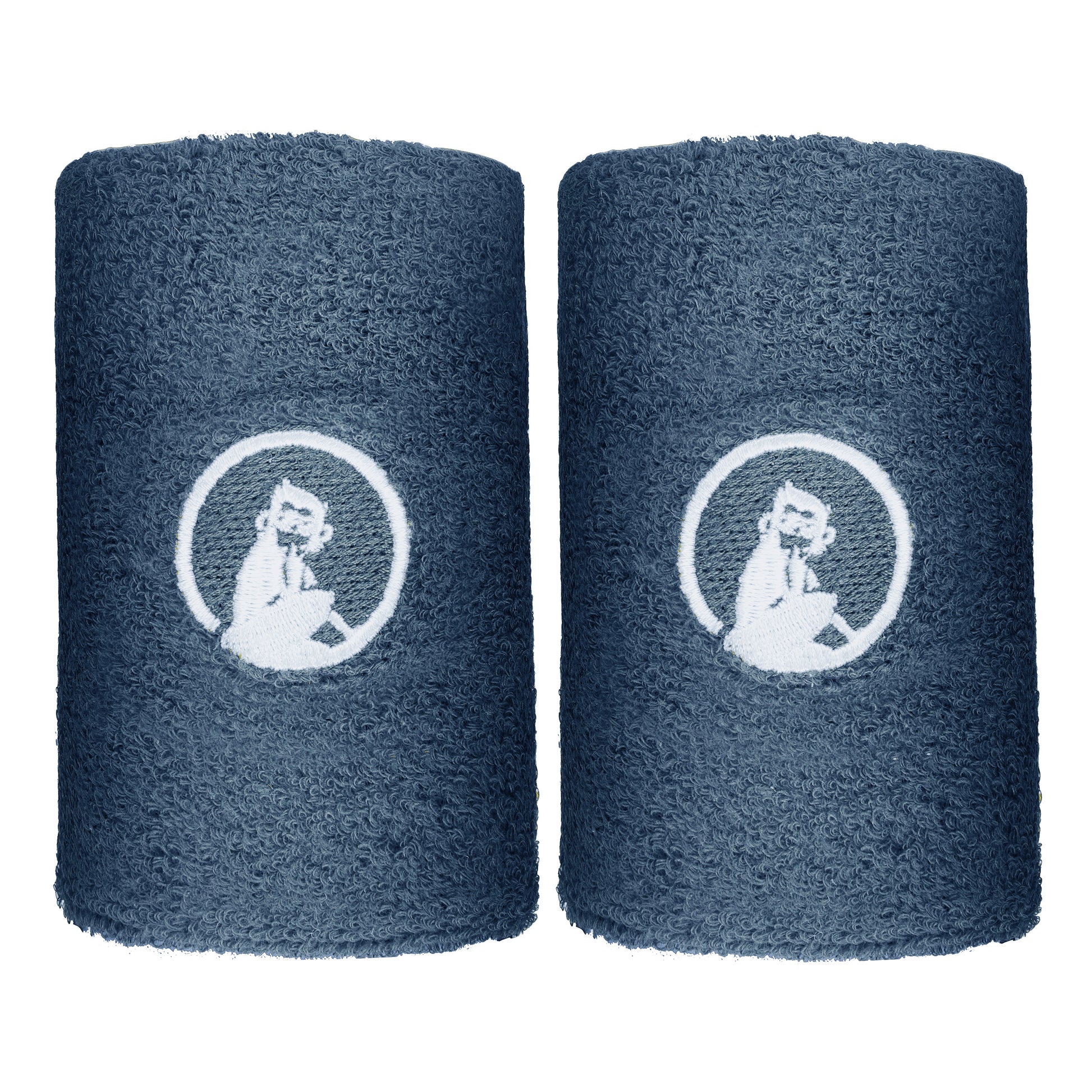 Quiet Please Schweißband 2er Pack lang - blau
