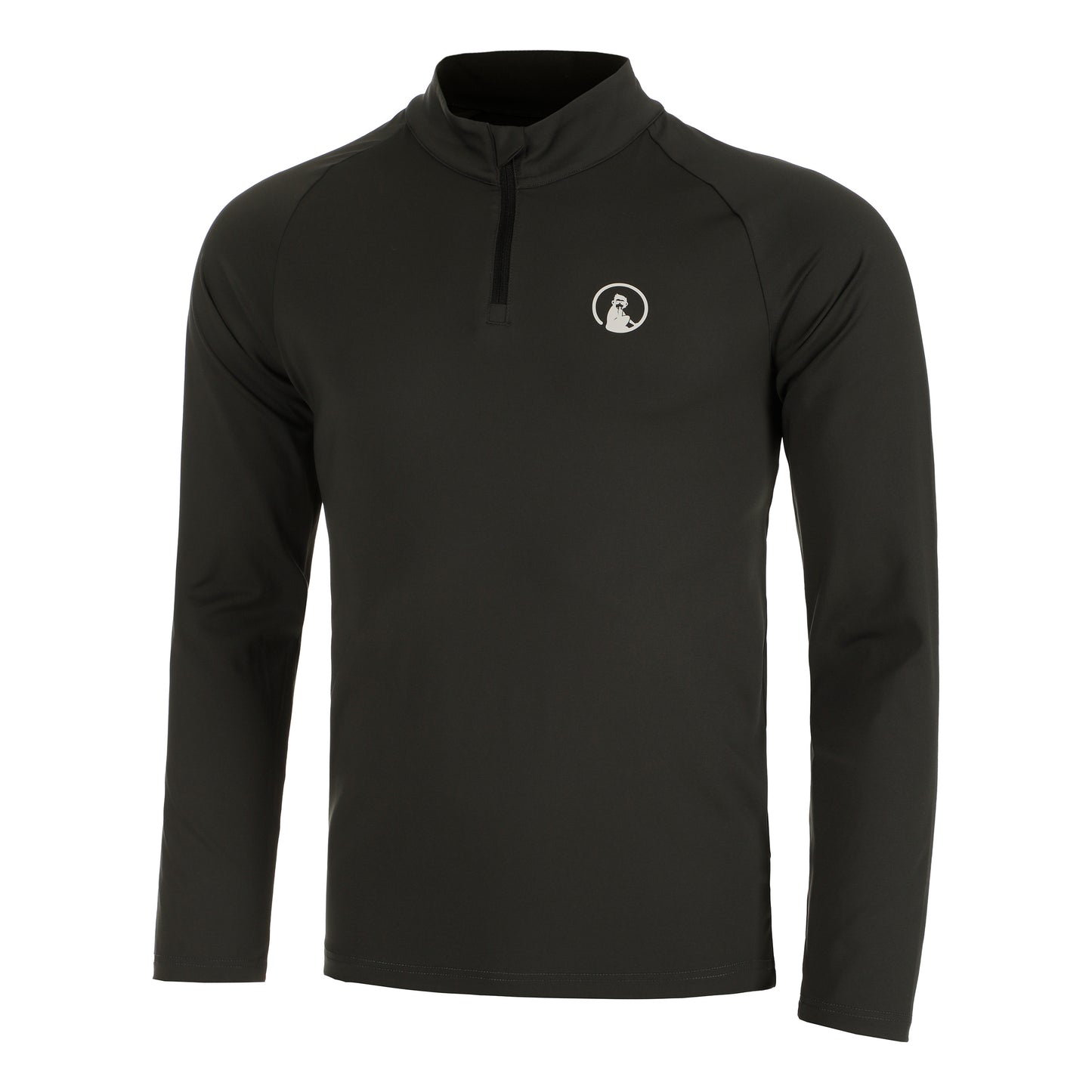 Quiet Please Big Serve 1/4 Zip Longsleeve Herren - dunkelgrau,