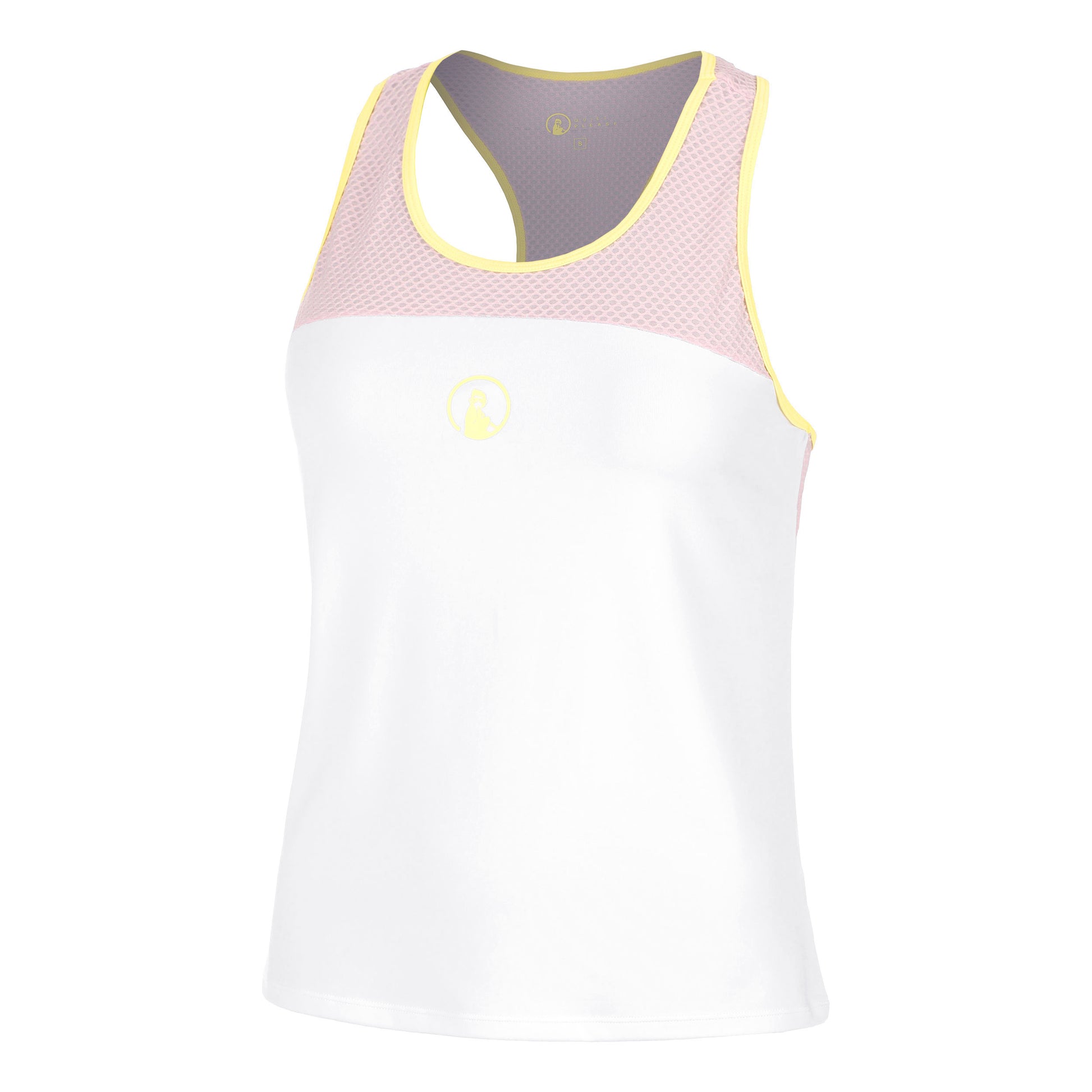 Quiet Please Mind Racerback Tank-Top Mädchen-Flieder,Weiß