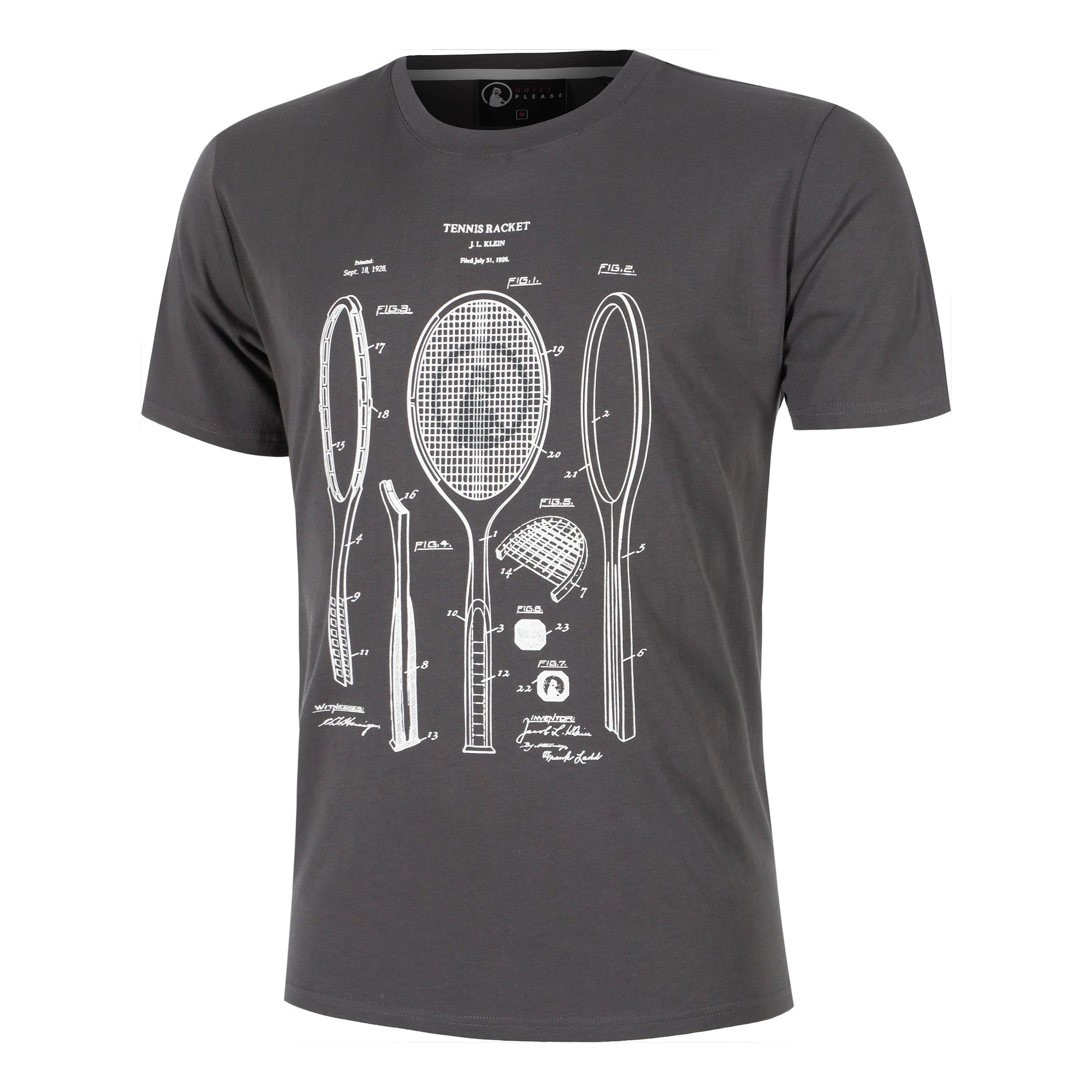 Quiet Please Endlessly Rackitecture T-Shirt Herren-Anthrazit,Weiß