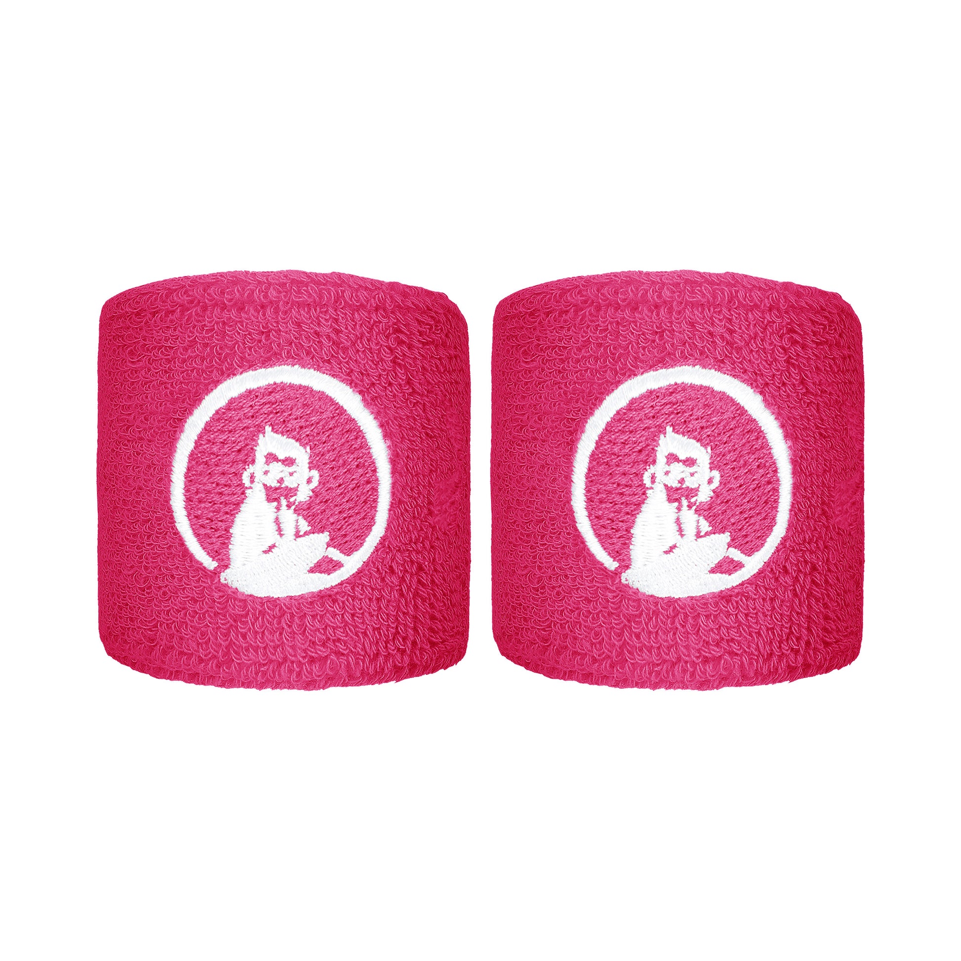Quiet Please Schweißband 2er Pack kurz - pink