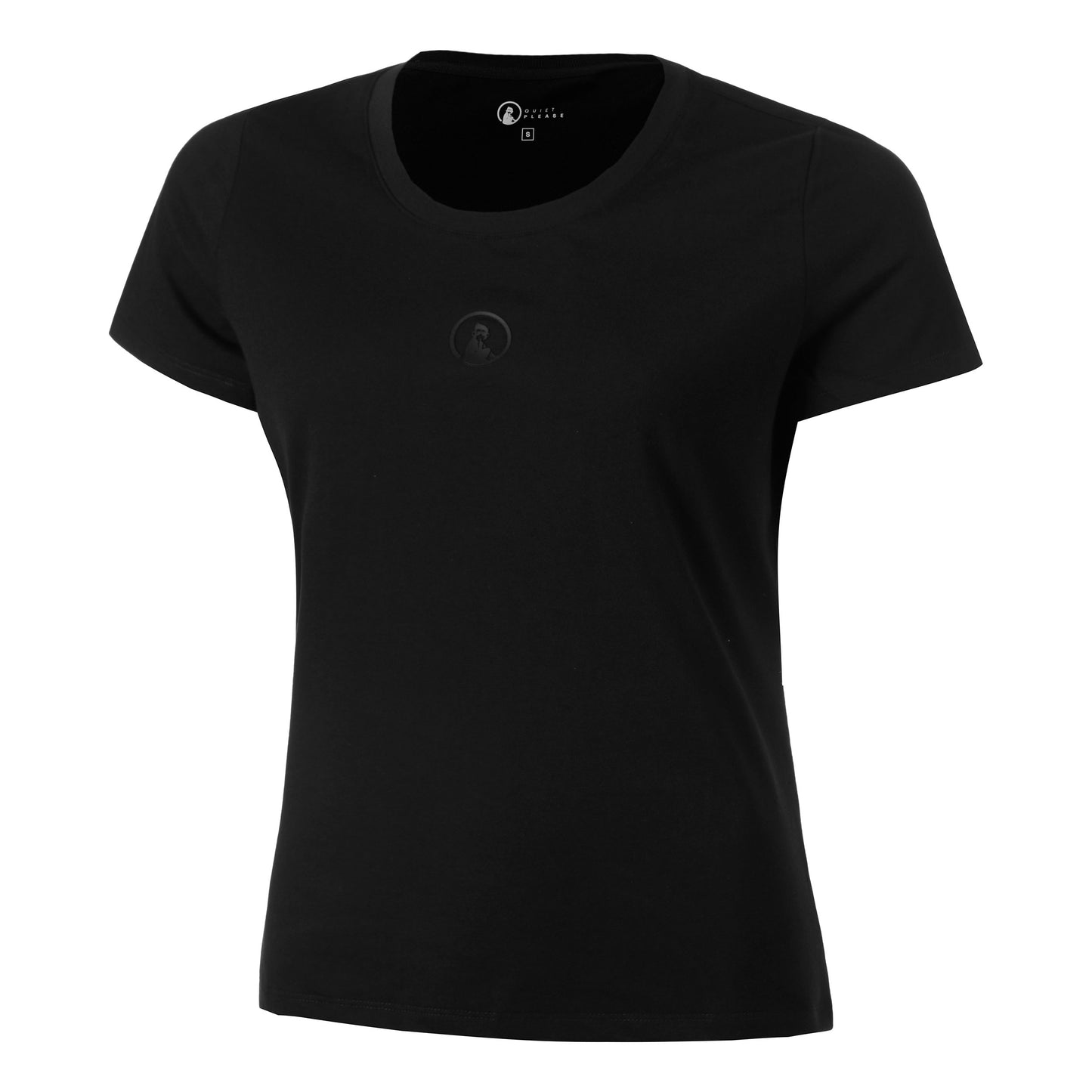 Quiet Please Tonal Core T-Shirt Damen-schwarz