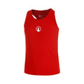 Racerback Tank-Top Mädchen-Rot,Weiß