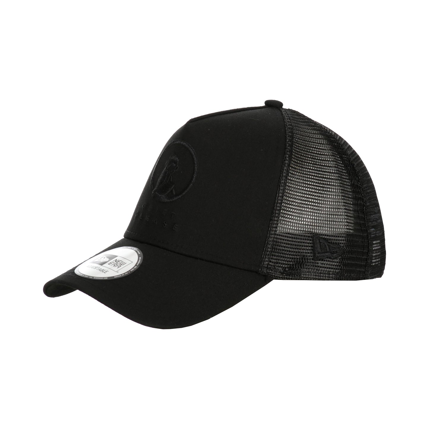 Quiet Please New Era Trucker Cap-Schwarz