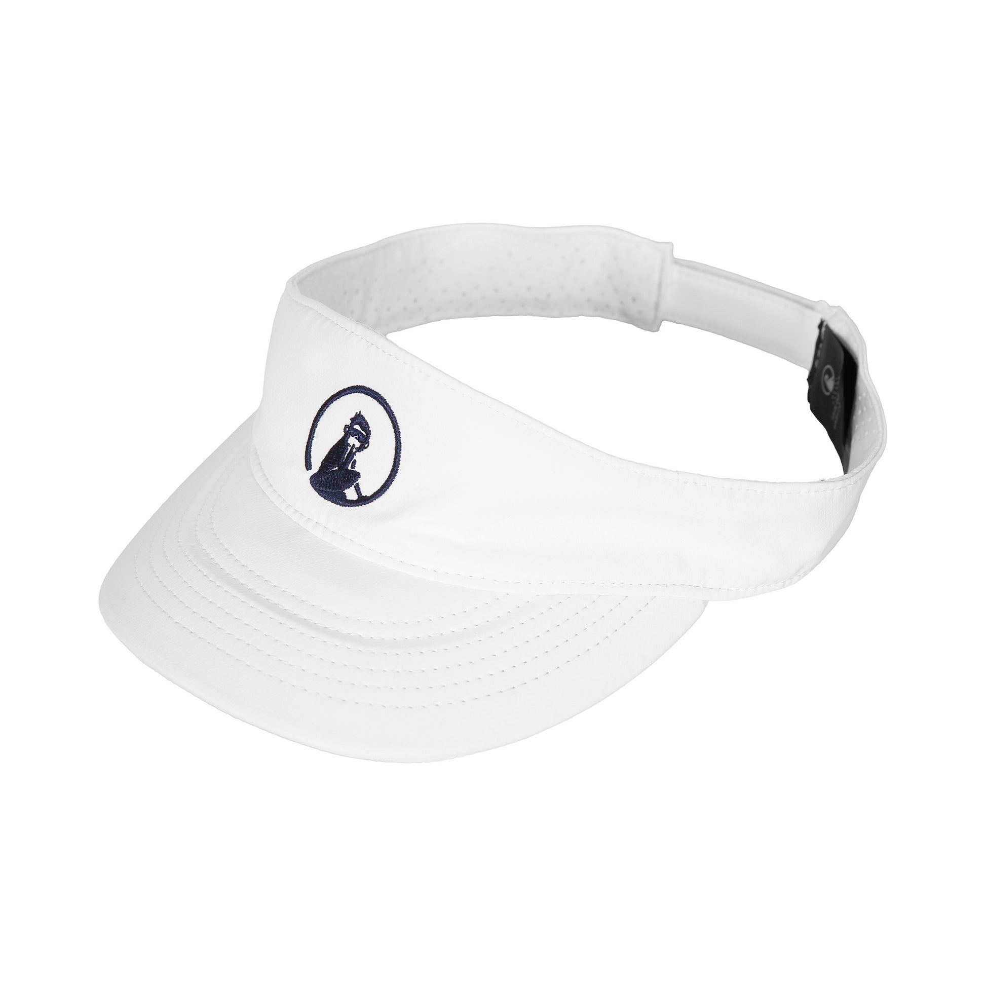 Quiet Please Court Performance Visor Damen-weiß,dunkelblau