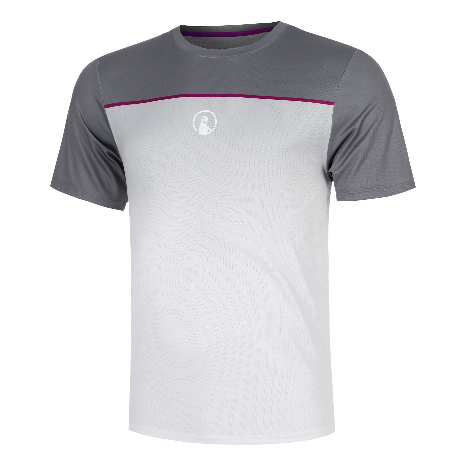 Quiet Please Receiver Faded T-Shirt Herren - grau, weiß