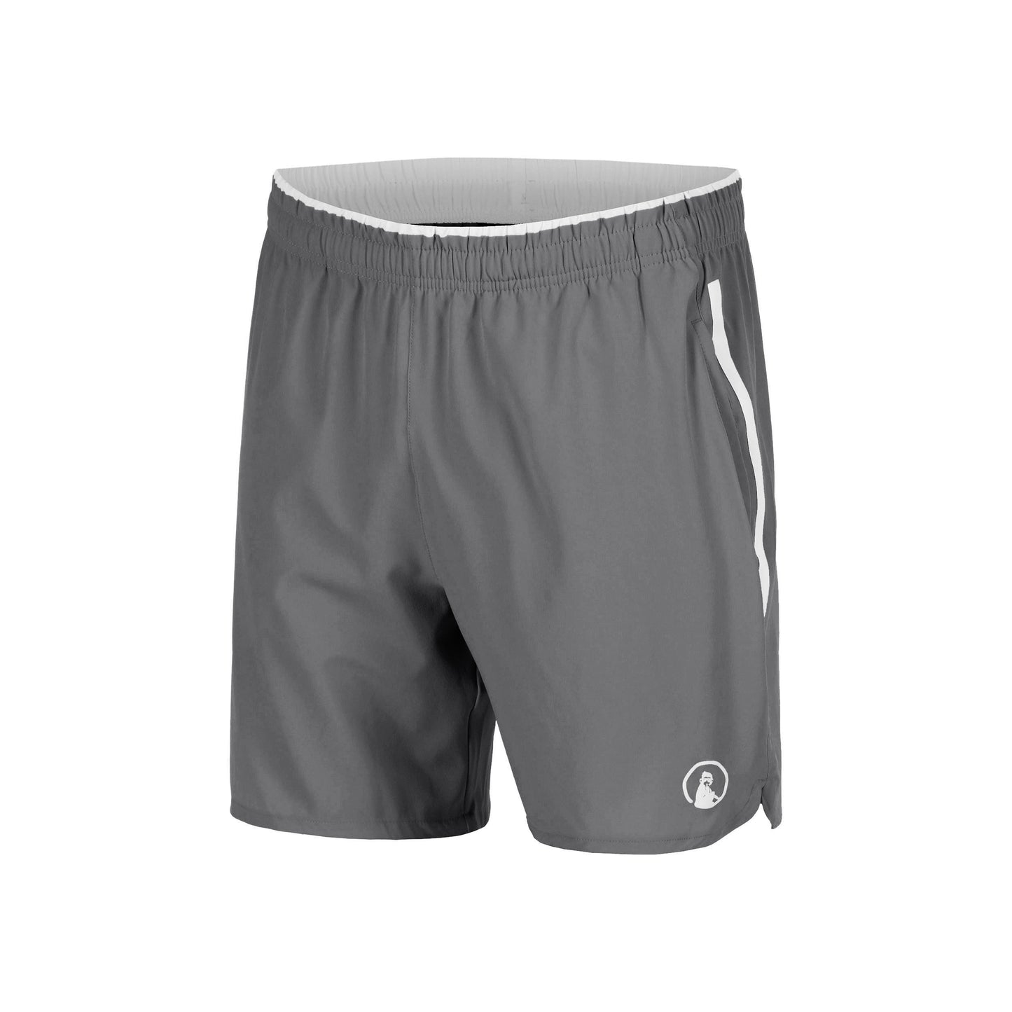 Quiet Please Drop 7in Shorts Herren - grau, weiß