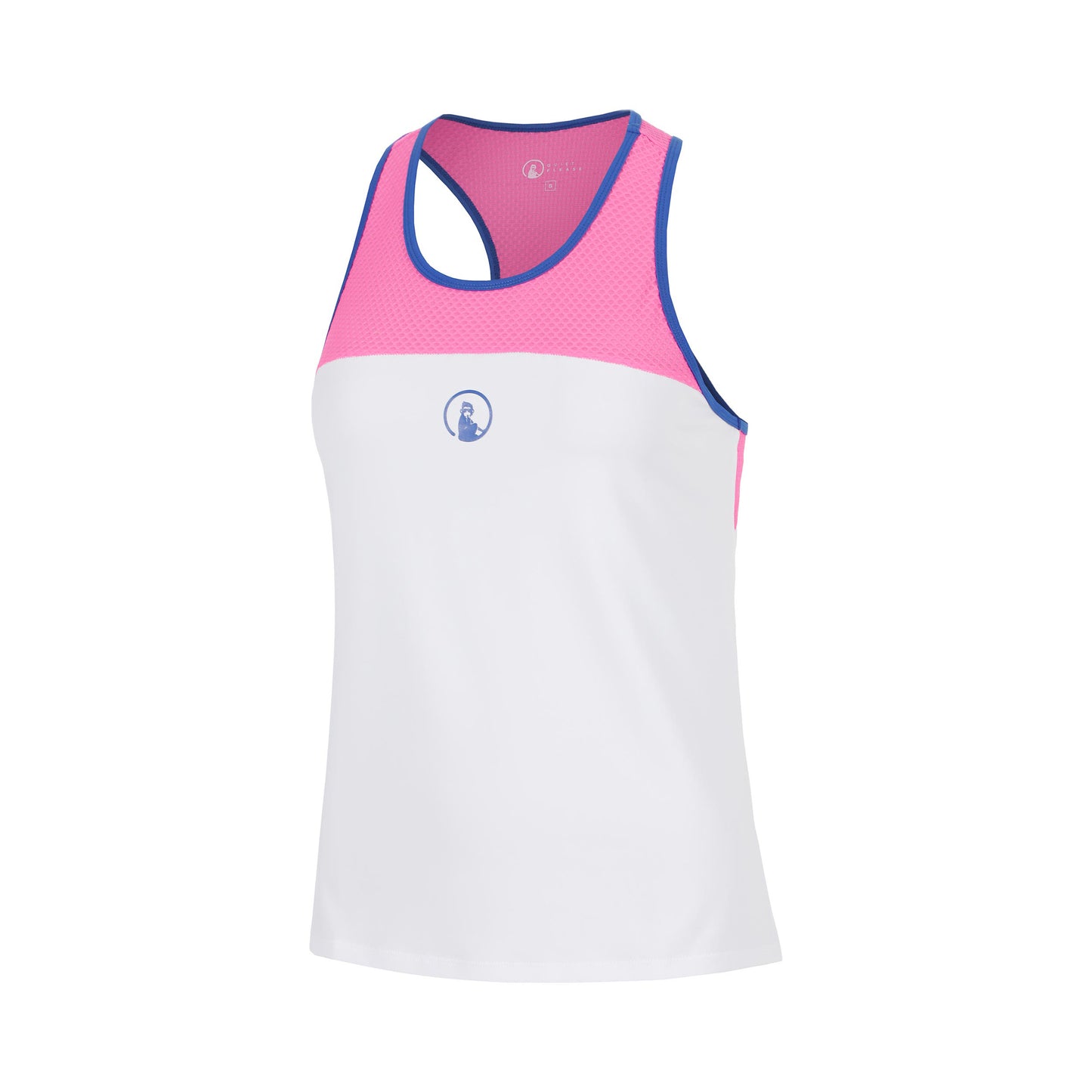 Quiet Please Racerback Tank-Top Mädchen - pink, weiß