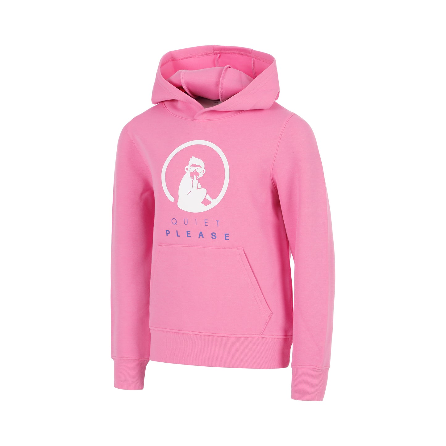 Quiet Please Crushaseline Logo Hoody Mädchen-pink, weiß