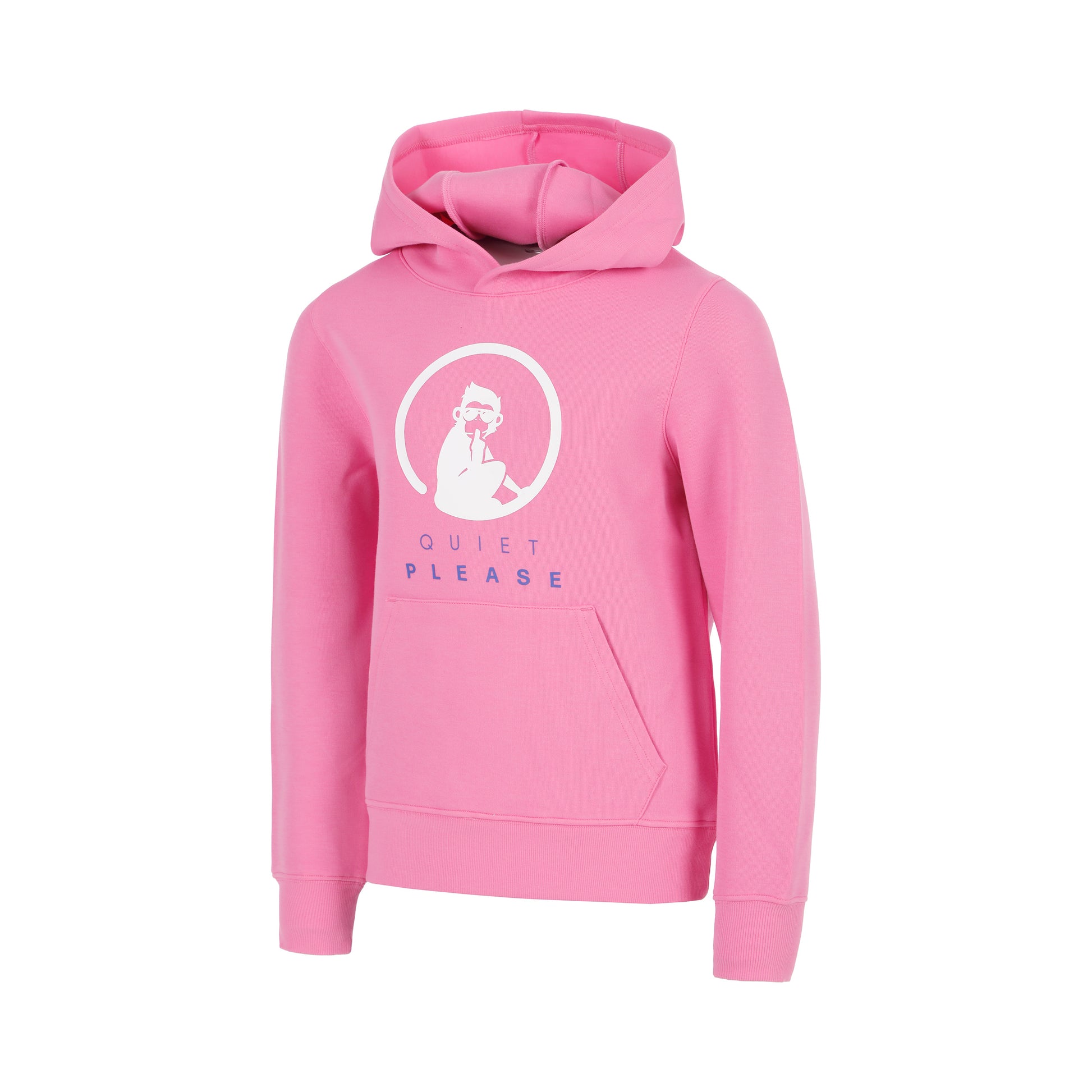 Quiet Please Crushaseline Logo Hoody Mädchen-pink, weiß