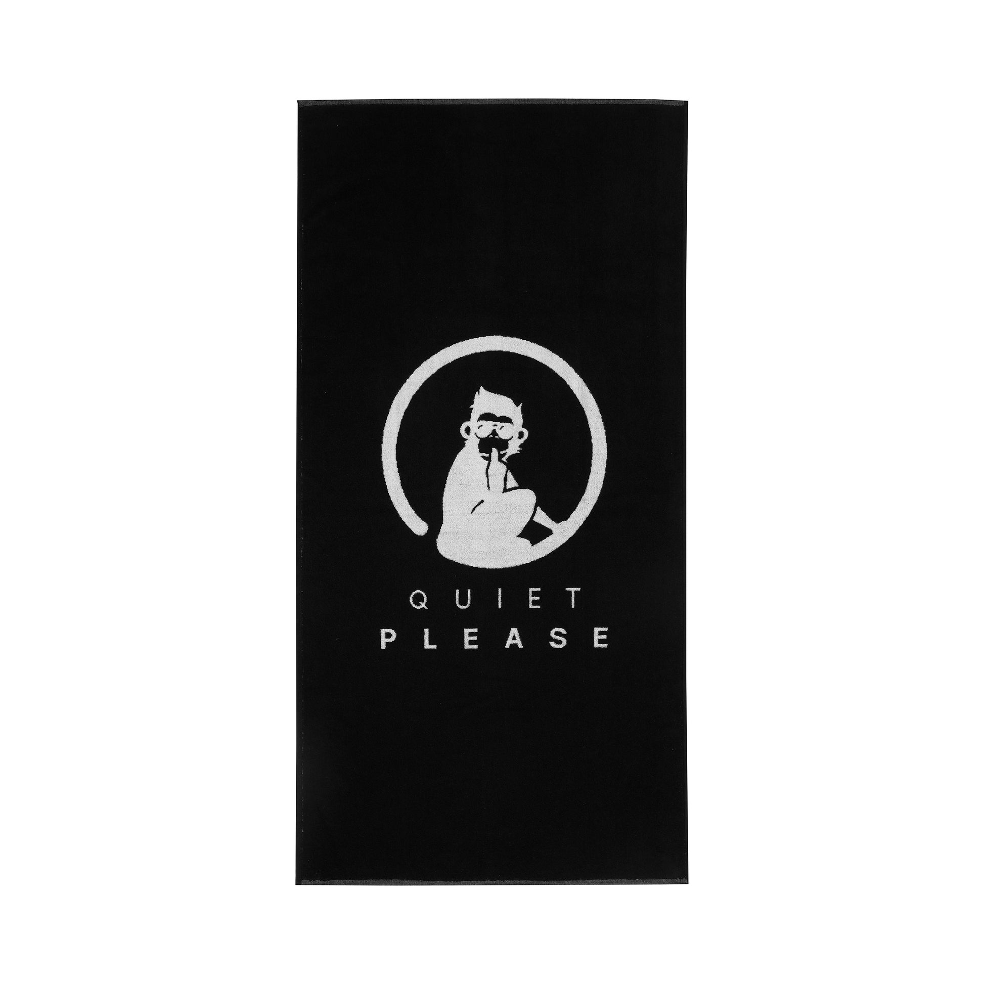 Quiet Please Performance 50x100cm Handtuch-Schwarz,Weiß