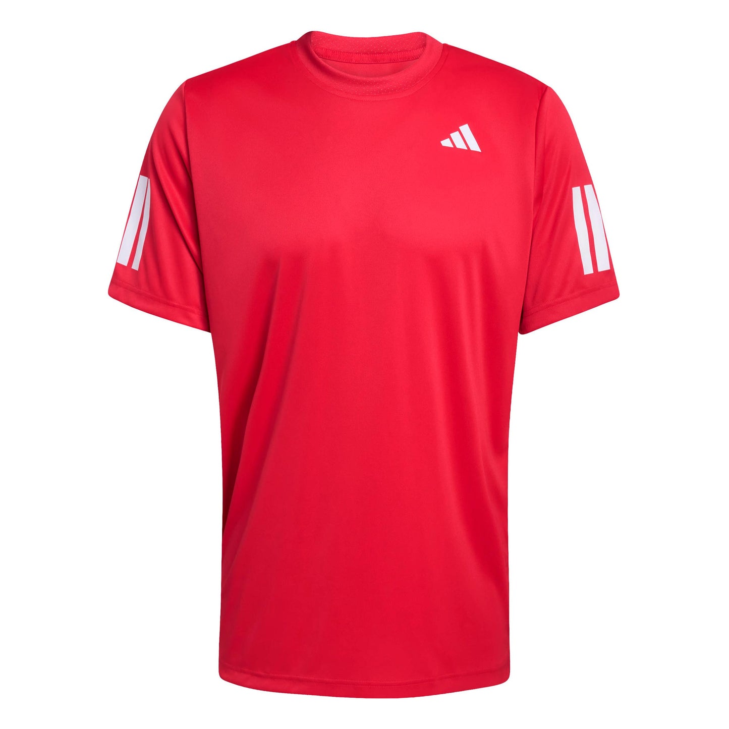 adidas Club 3Stripes T-Shirt Herren - rot, weiß