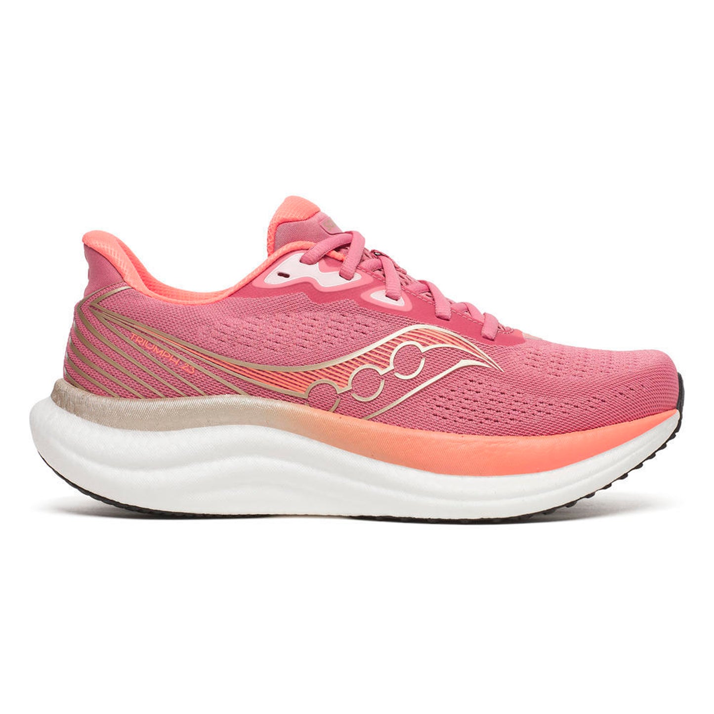 Saucony Triumph 23 Neutralschuh Damen - koralle, schwarz