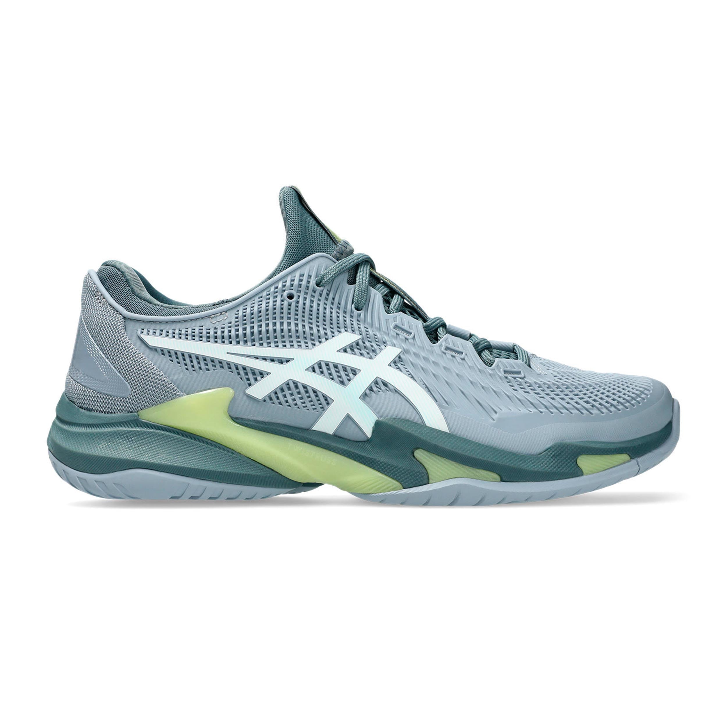 asics Court FF 3 ホワイト/ブルー テニスシューズ Court FF 3 Allcourtschuh Herren - blaugrau, weiß | Tennis-Point