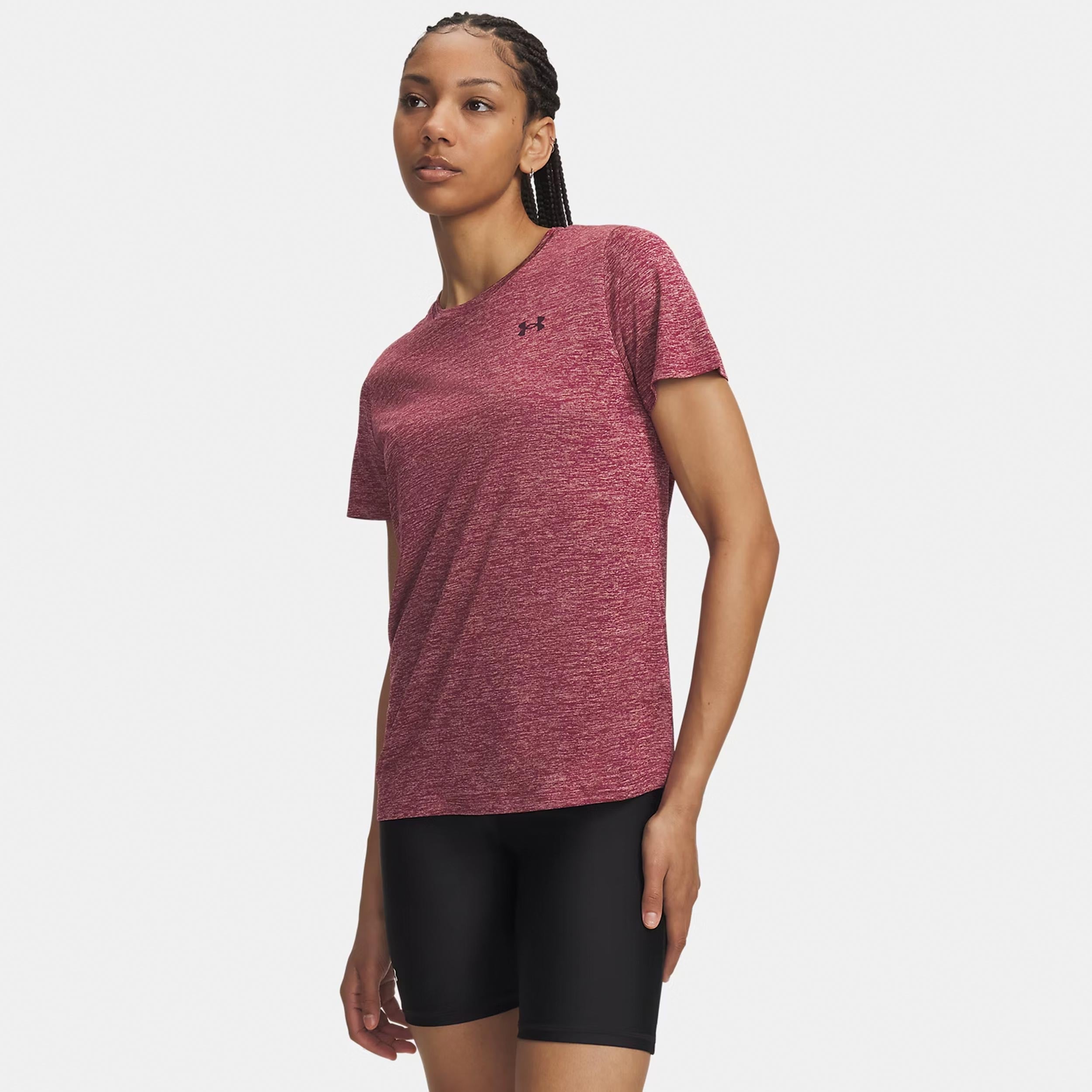 Under Armour Tech Twist T-Shirt Damen - rot, dunkelrot