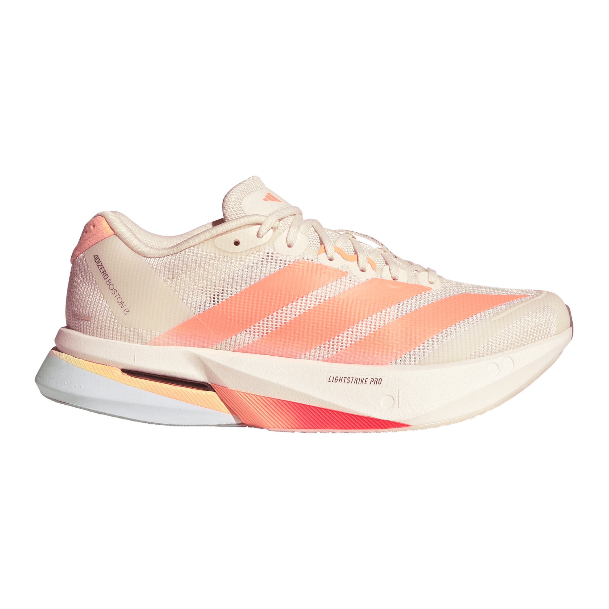 adidas adizero Boston 13 Wettkampfschuh Damen - weiß, orange