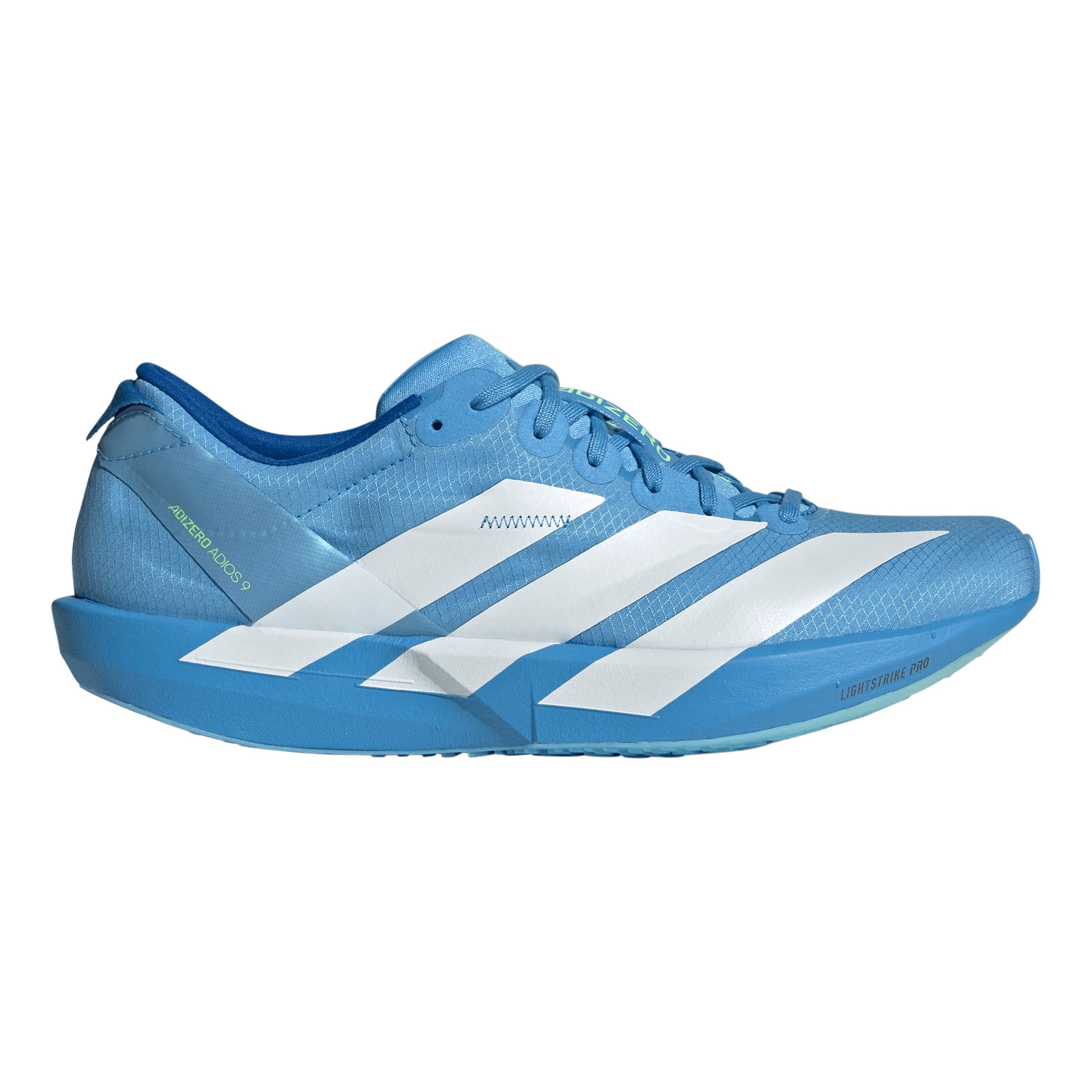 adidas adizero Adios 9 Wettkampfschuh Damen - blau, weiß