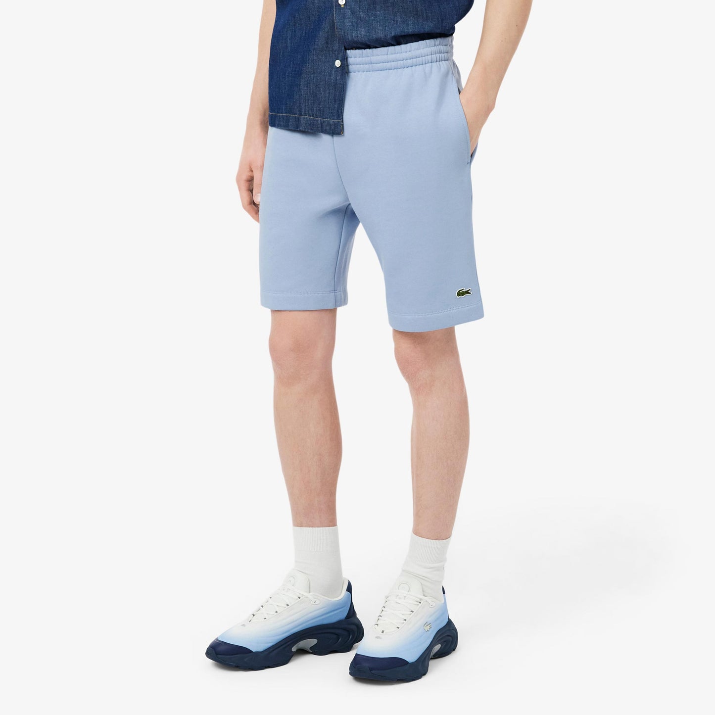 Lacoste Shorts Herren - hellblau, grün