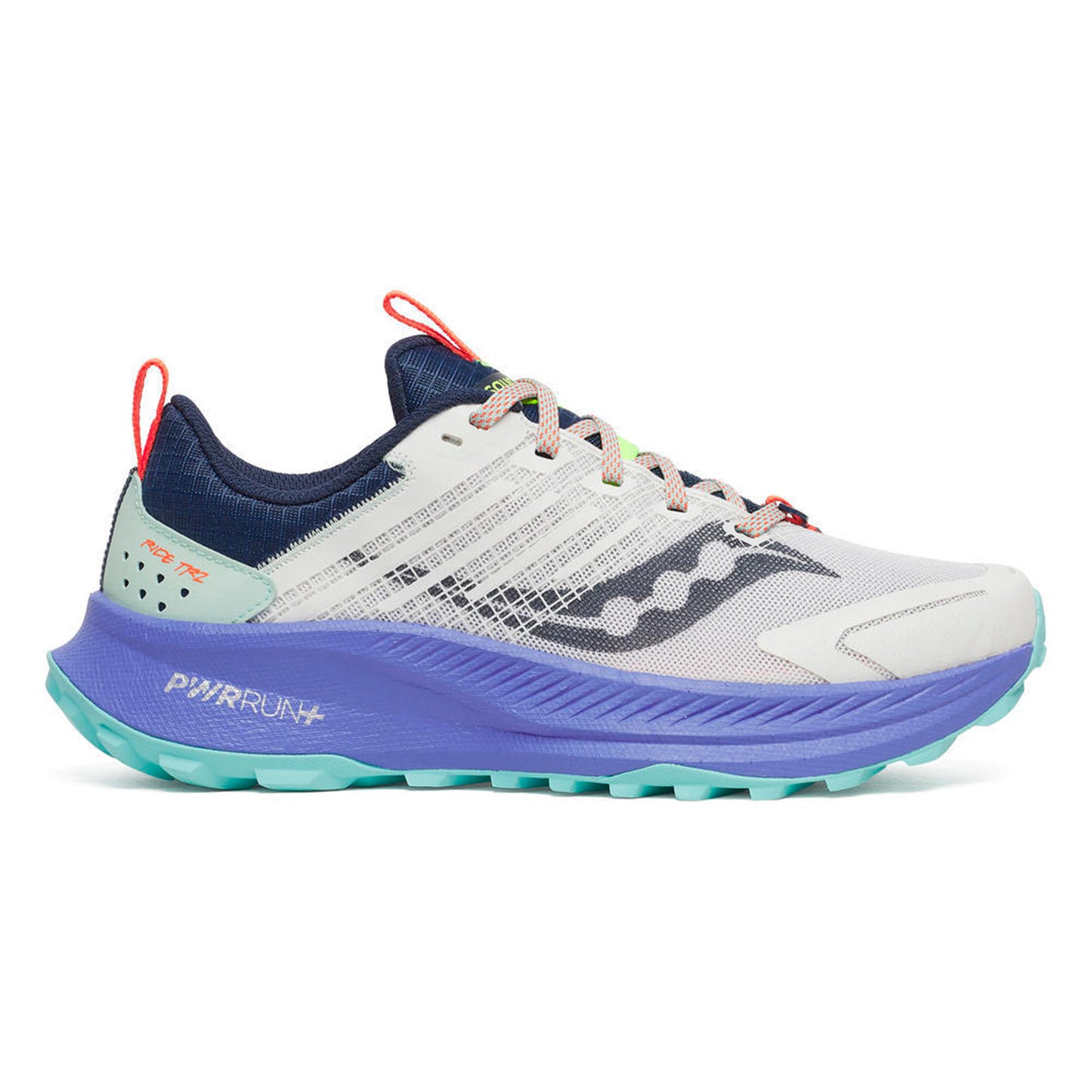 Saucony Ride TR2 Trailschuh Damen-weiß, blau