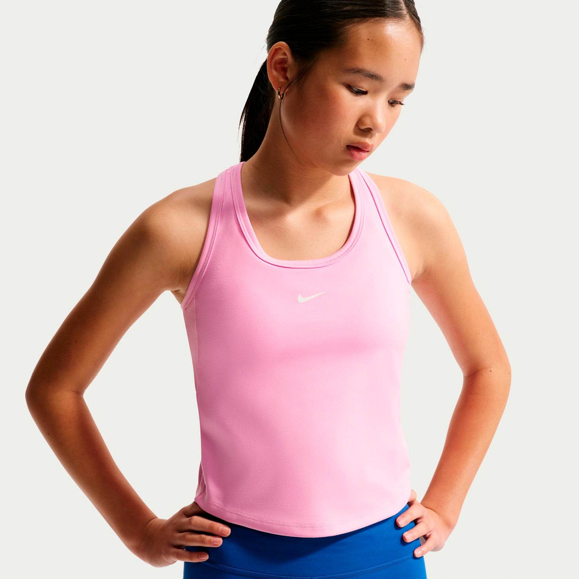 Nike Dri-FIT One Tank-Top Kinder - rosa, weiß
