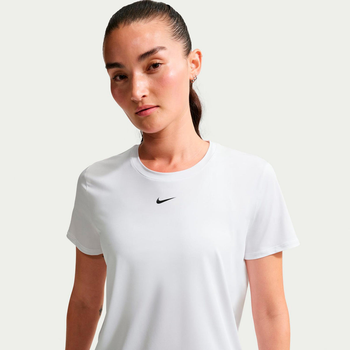 Nike One Dri-Fit T-Shirt Damen - weiß, schwarz