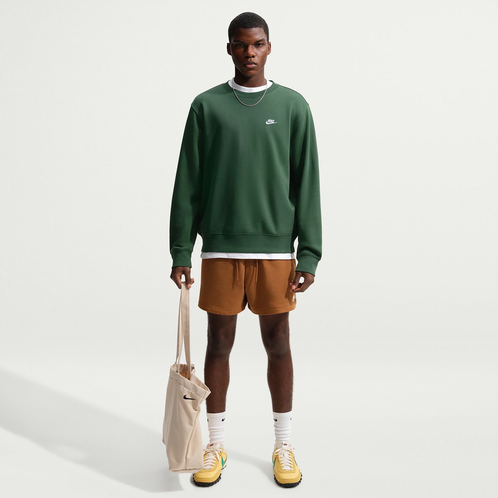 Nike Club Crew Sweatshirt Herren - dunkelgrün