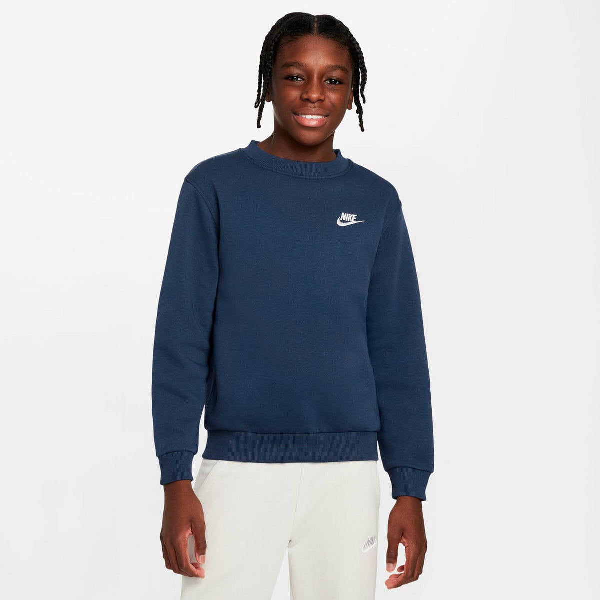 Nike Club Fleece Sweatshirt Kinder - dunkelblau