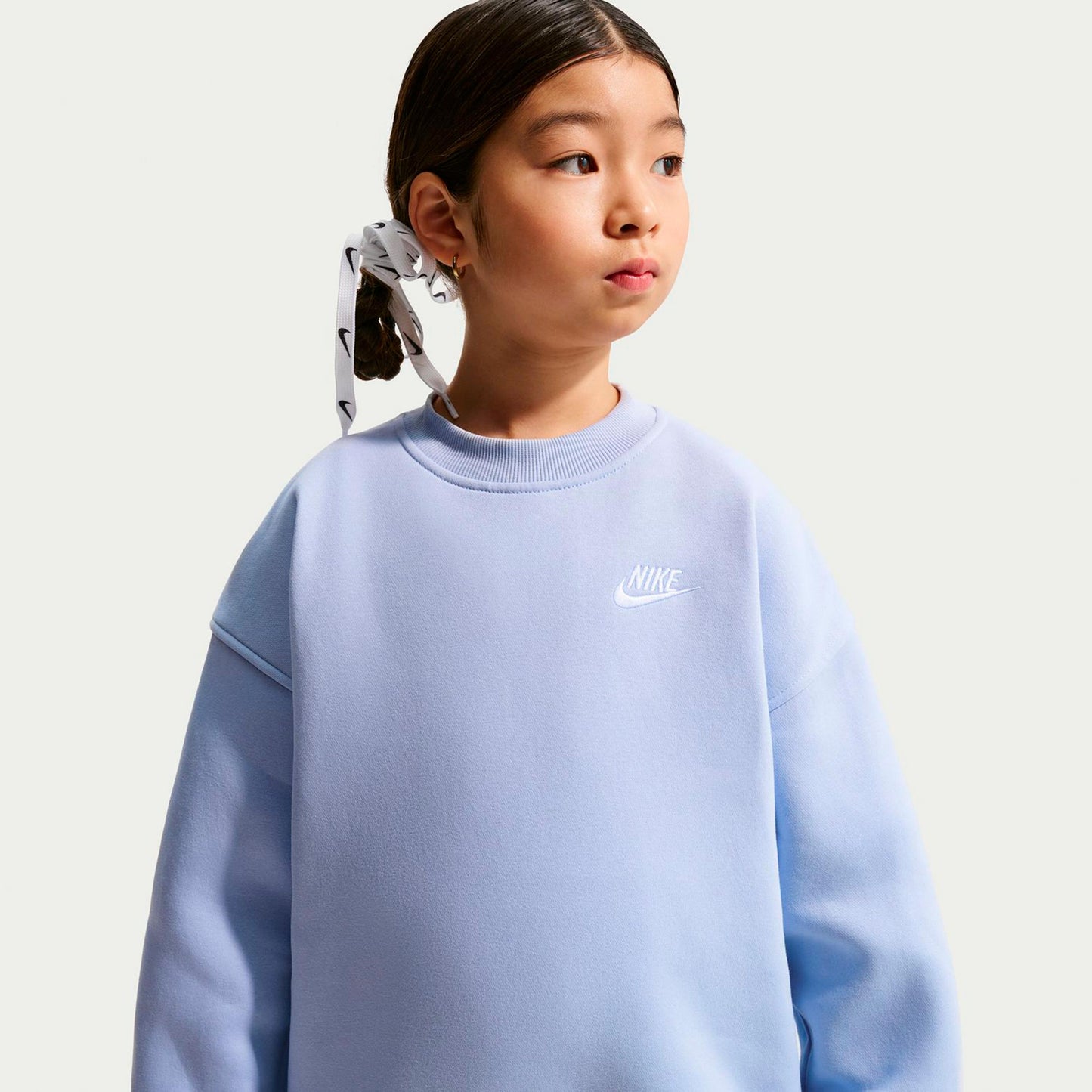 Nike Sportswear Club Fleece Oversized Crew Sweatshirt Kinder-blaugrau