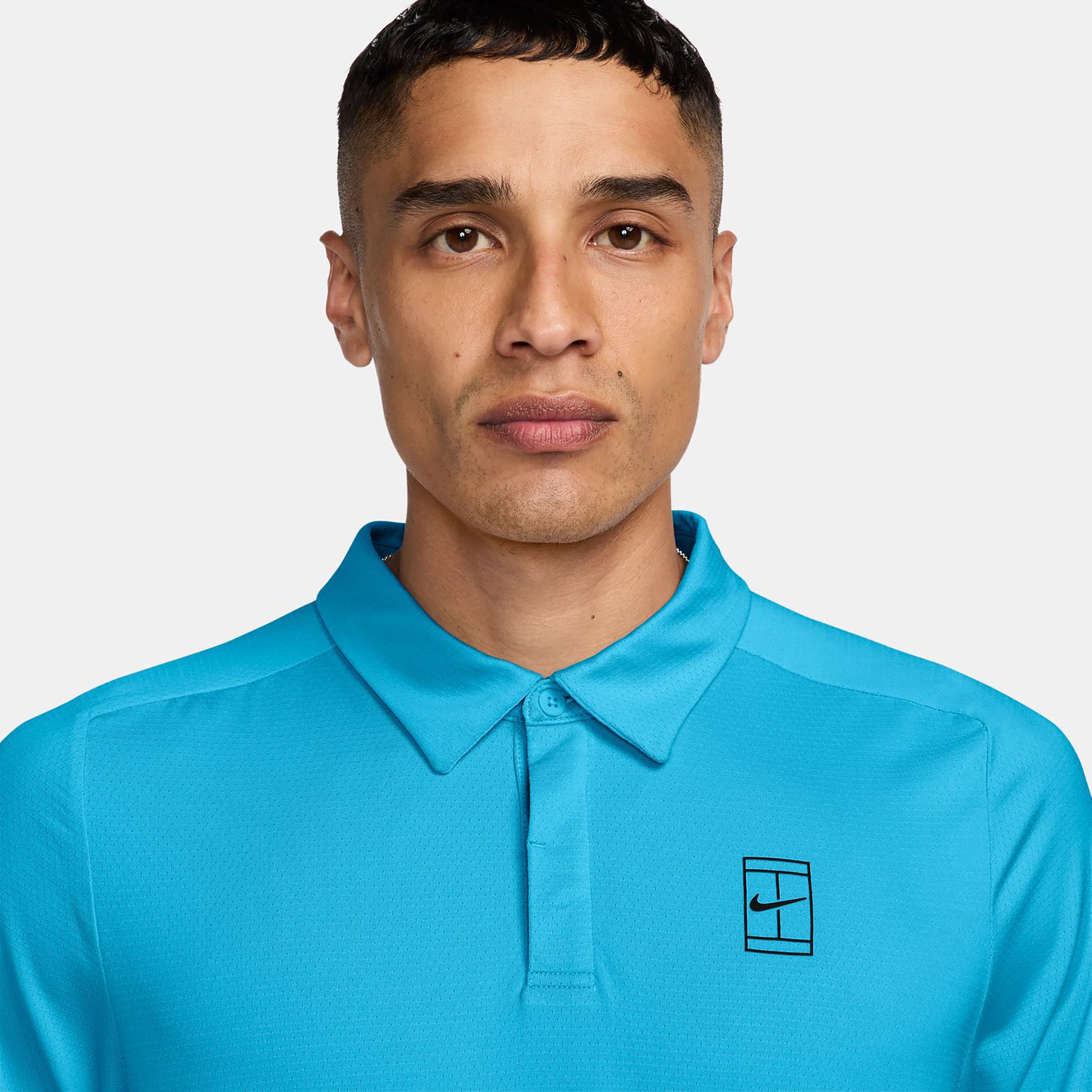 Court Dri-FIT Advantage Polo Herren - hellblau, schwarz | Tennis-Point