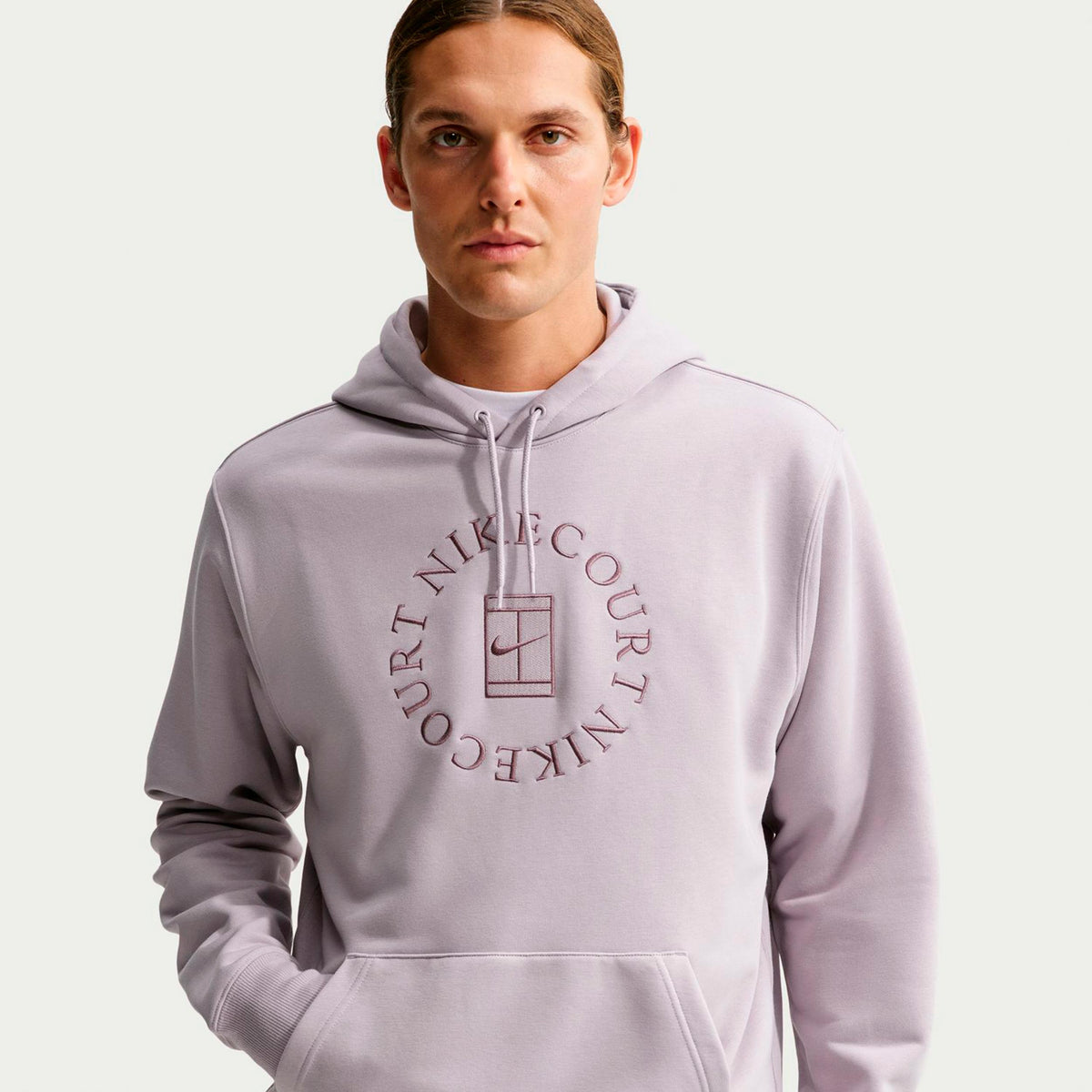 Nike Court Dri-Fit Heritage Hoody Herren - flieder