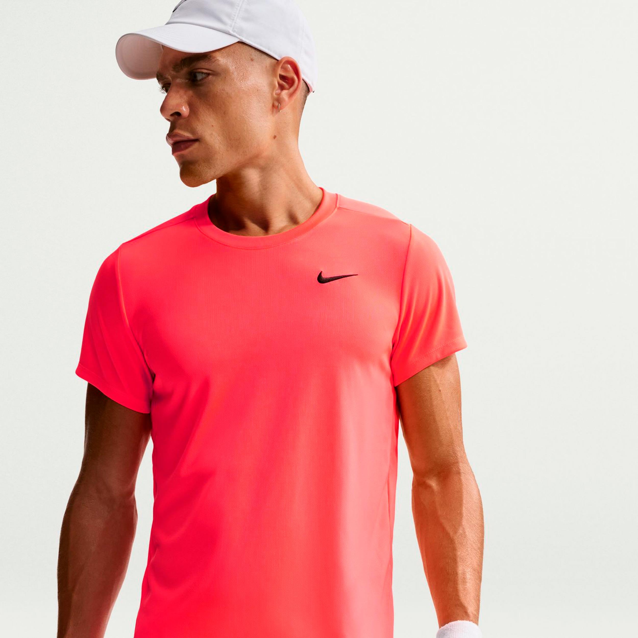 Nike Court Victory Dry T-Shirt Herren - koralle, schwarz