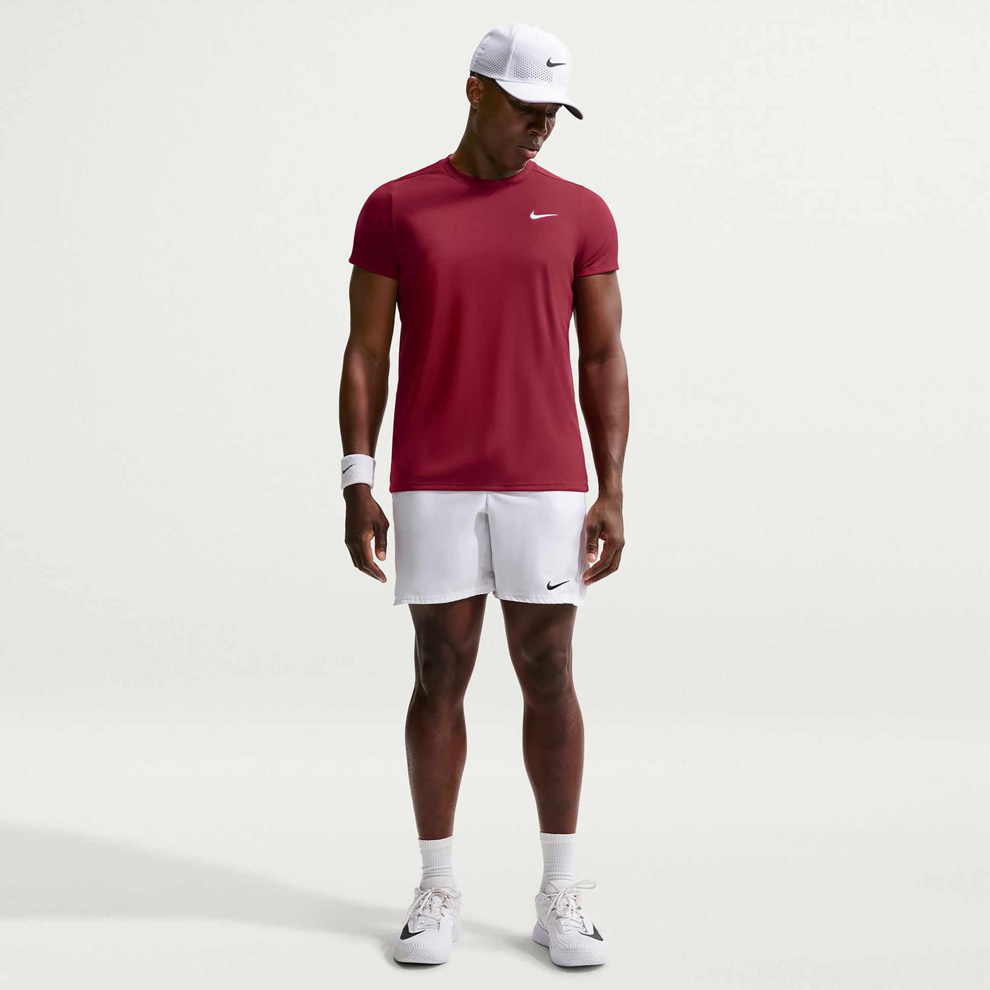 Nike Court Victory Dry T-Shirt Herren - weinrot
