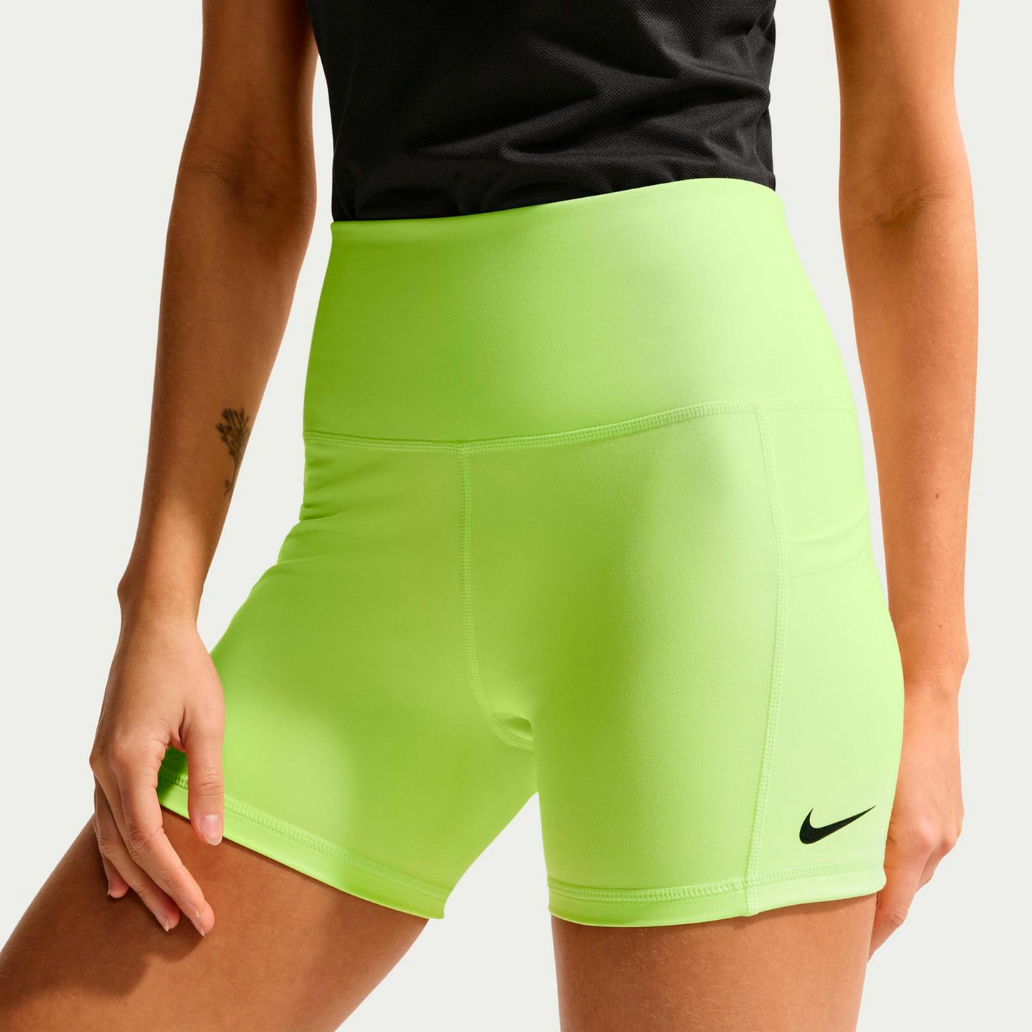 Nike Court Dri-Fit Ball Ballshorts Damen-limette