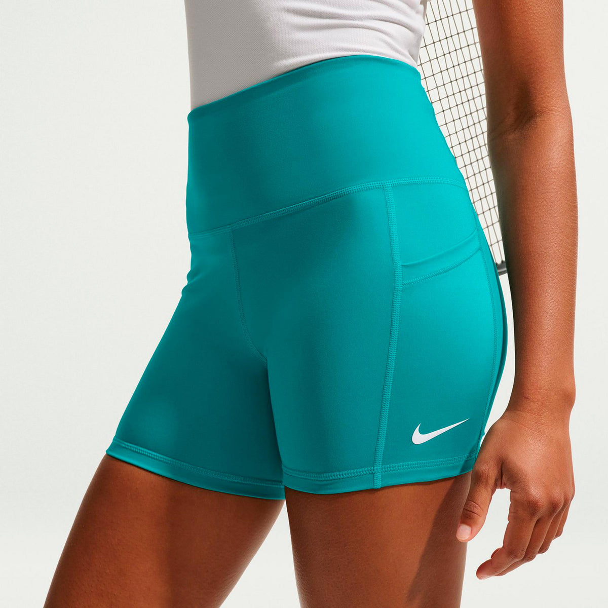 Nike Court Dri-Fit Ball Ballshorts Damen - türkis, weiß