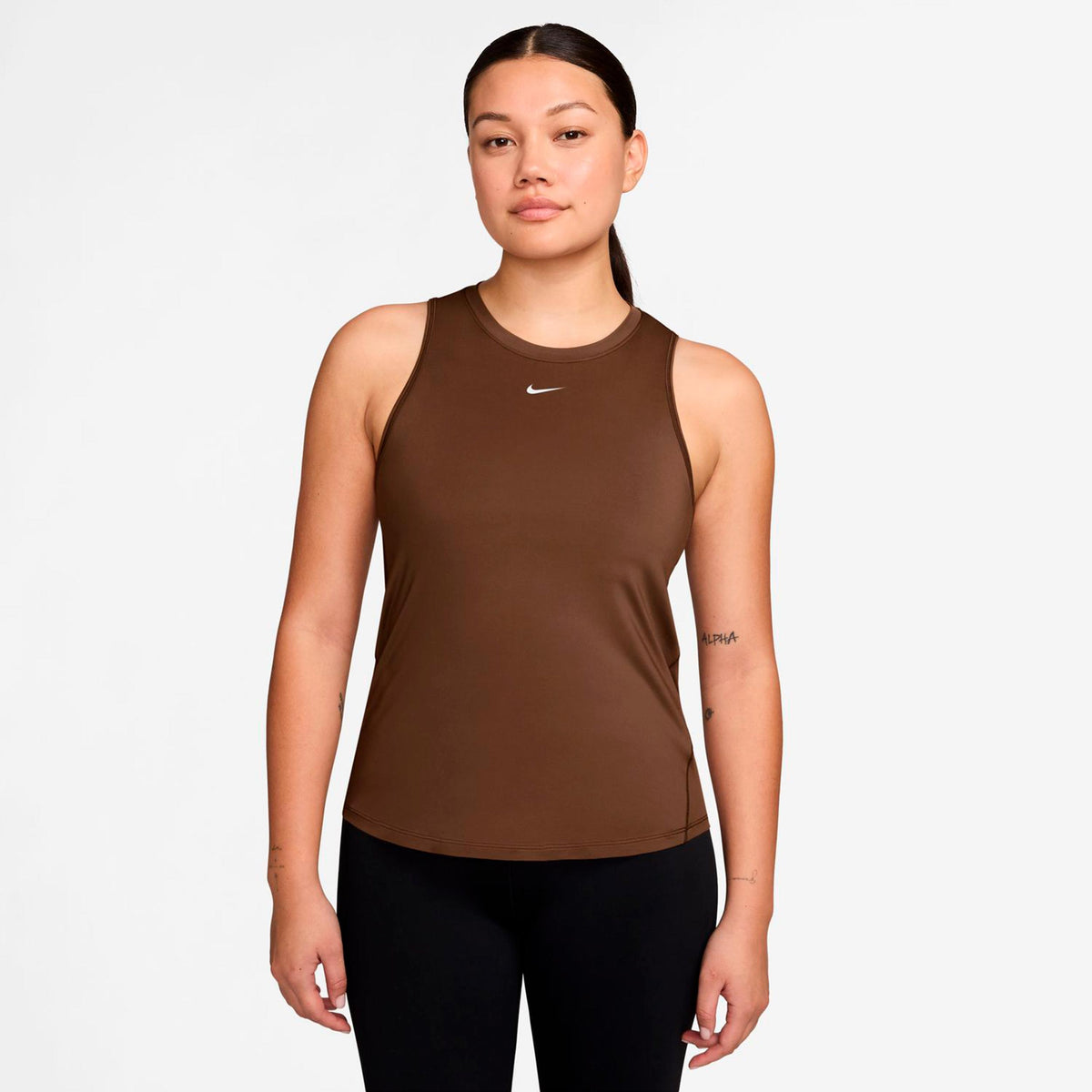 Nike One Dri-Fit Tank-Top Damen - braun, weiß