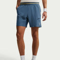 Court Dri-FIT Advantage 6in Shorts Herren - blaugrau, orange