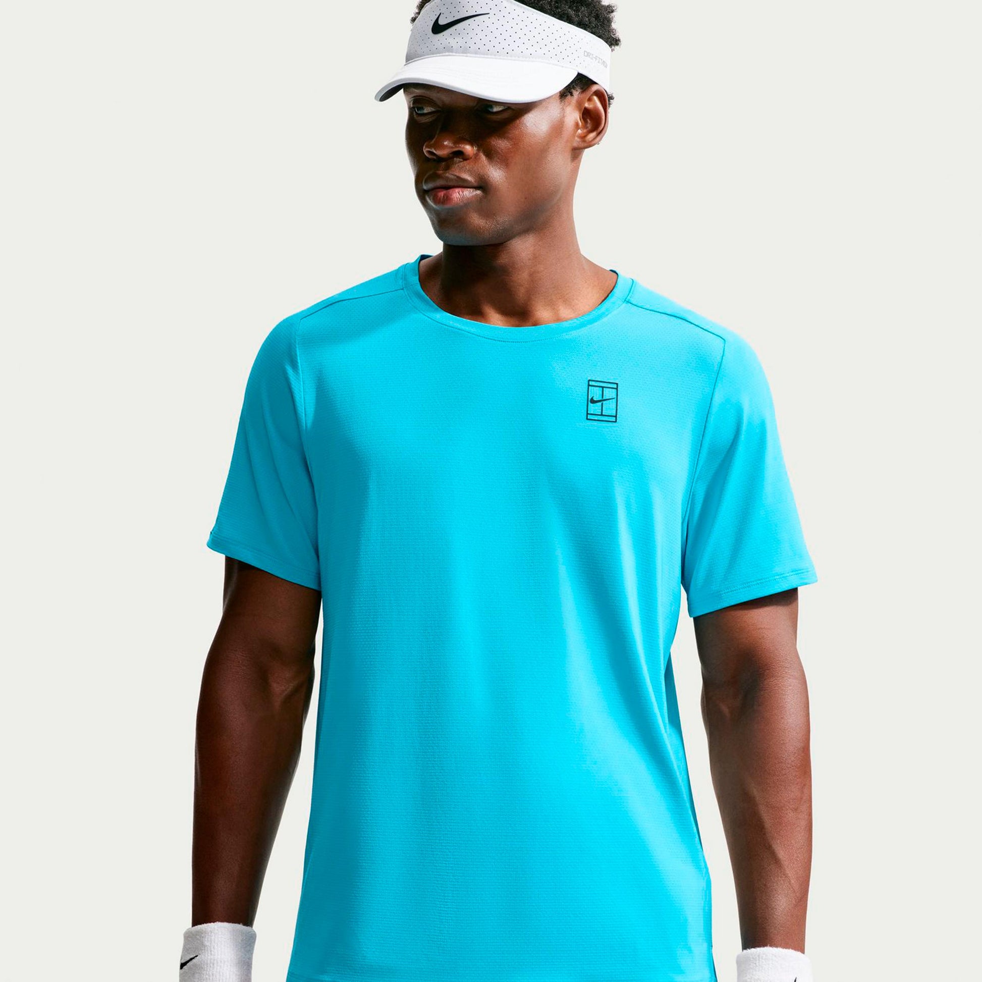 Nike Court Dri-FIT Advantage T-Shirt Herren - hellblau