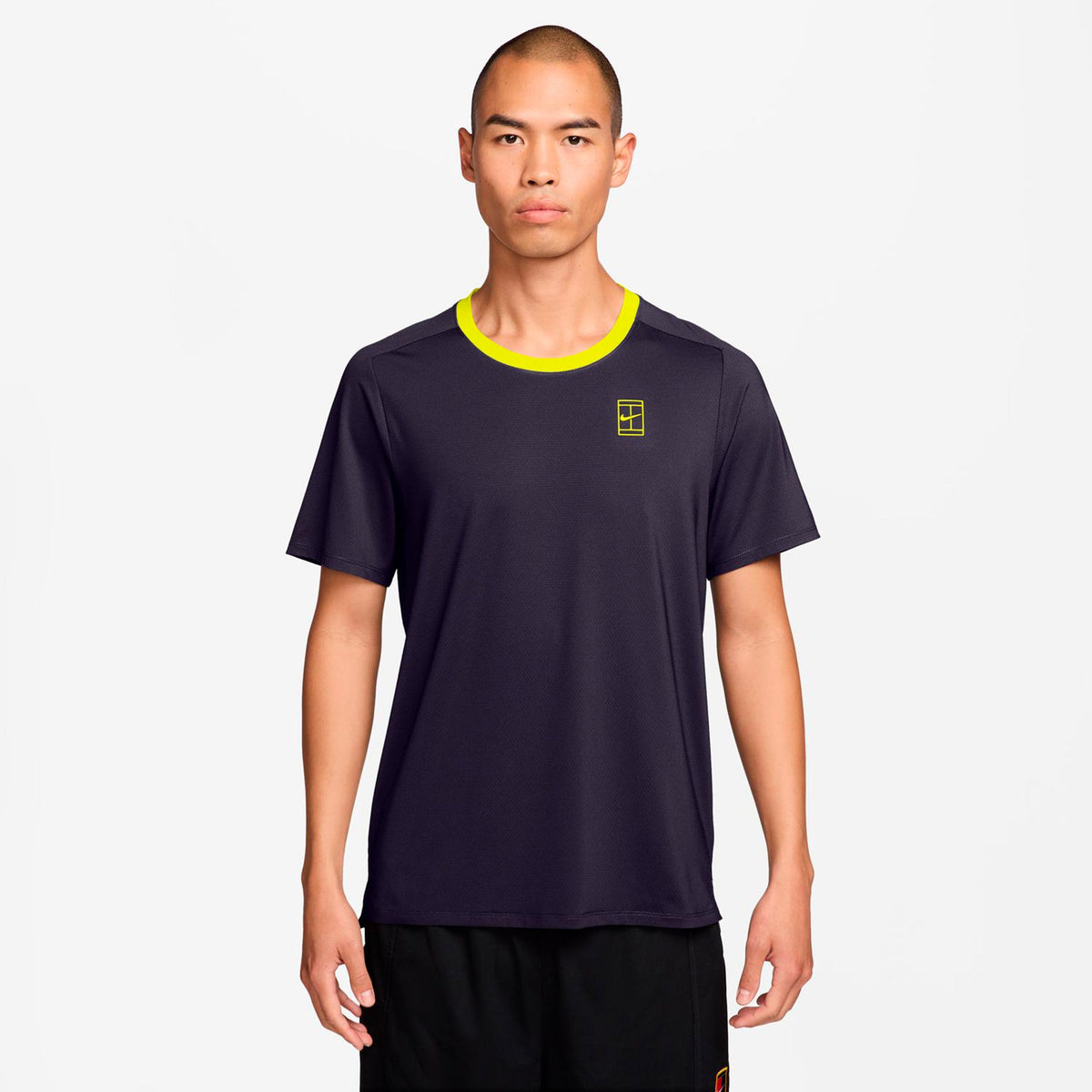 Nike Court Dri-FIT Advantage T-Shirt Herren - dunkelviolett