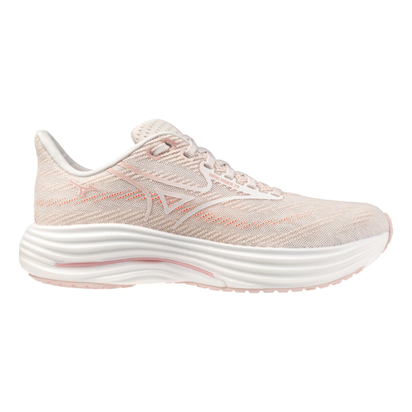Mizuno Wave Rider 29                   Neutralschuh Damen-rosa, weiß