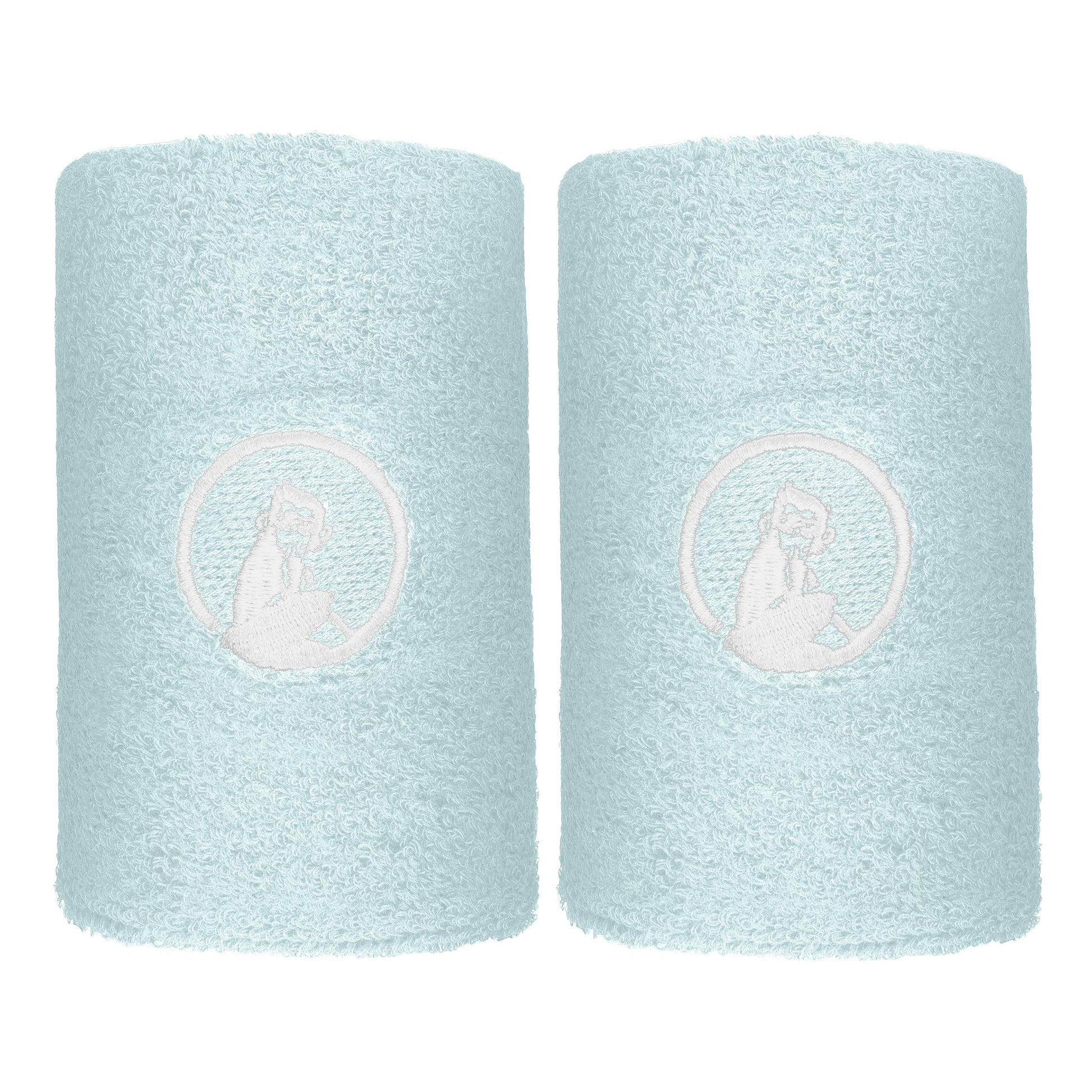 Quiet Please Memories Faded Memories Schweißband 2er Pack Unisex - hellblau, weiß