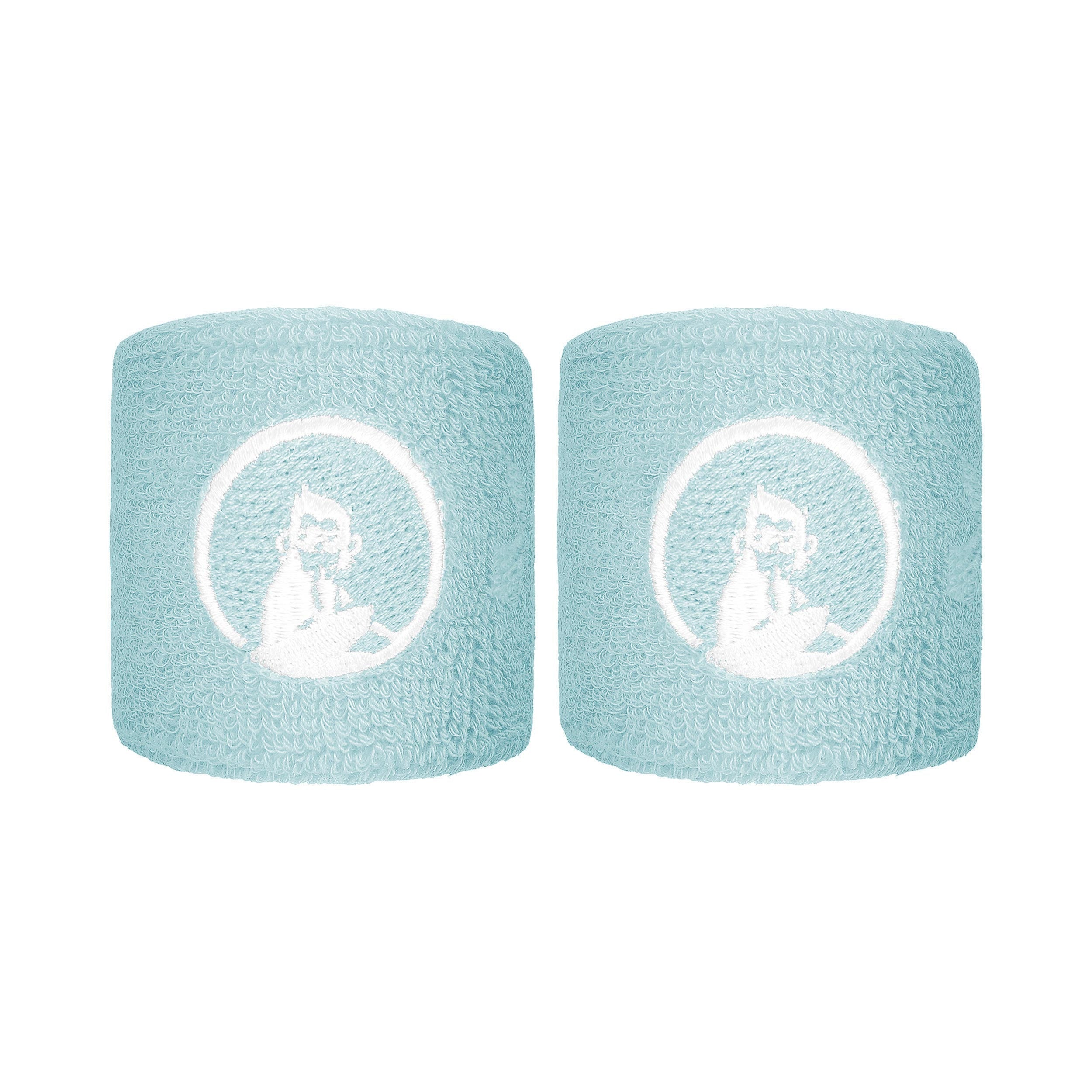 Quiet Please Memories Faded Memories Schweißband 2er Pack Unisex - hellblau