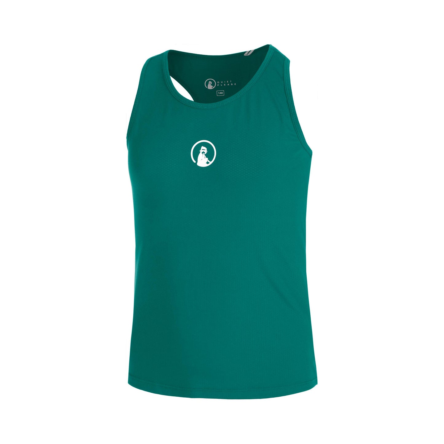 Quiet Please Racerback Tank-Top Mädchen-grün
