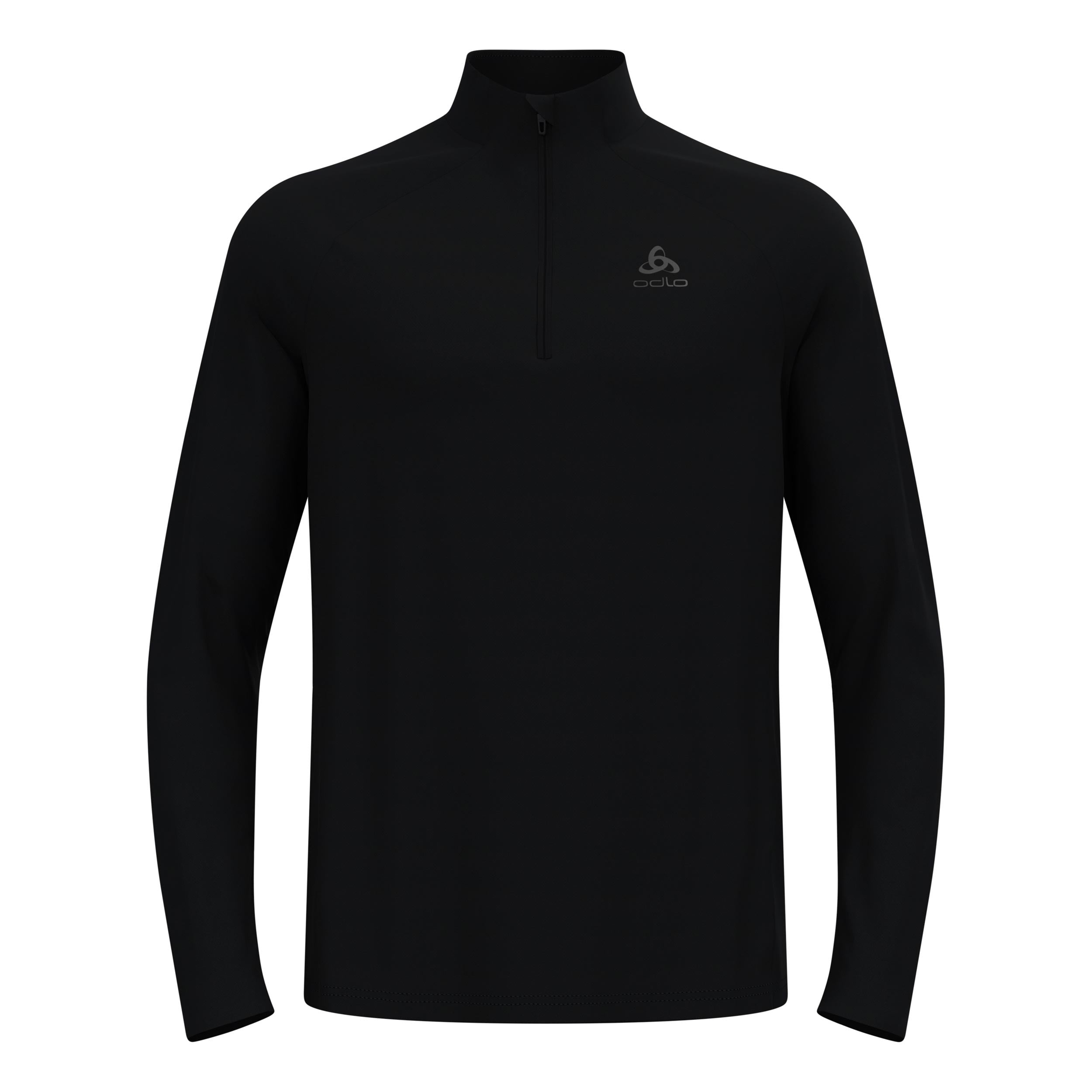 Odlo Essential 1/2 Zip Laufshirt Herren-schwarz, schwarz
