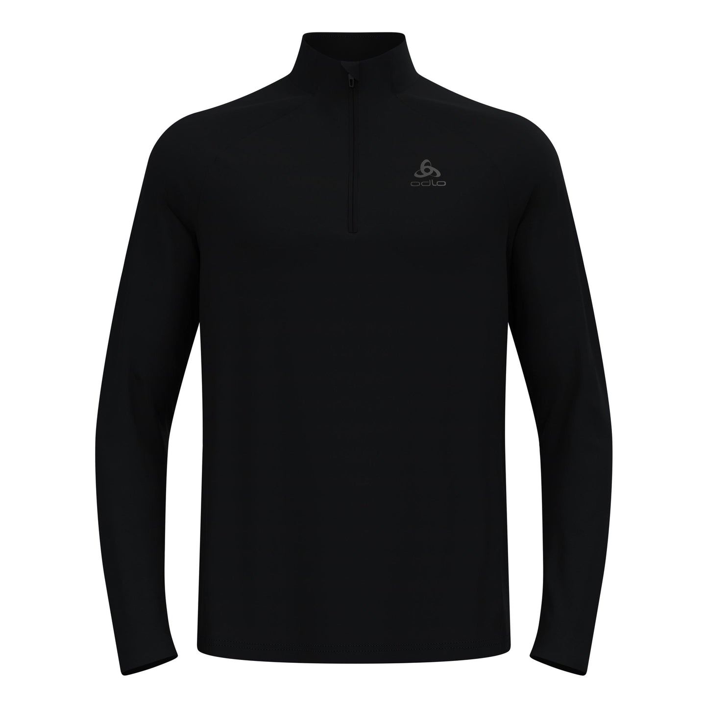 Odlo Essential 1/2 Zip Laufshirt Herren-schwarz, schwarz