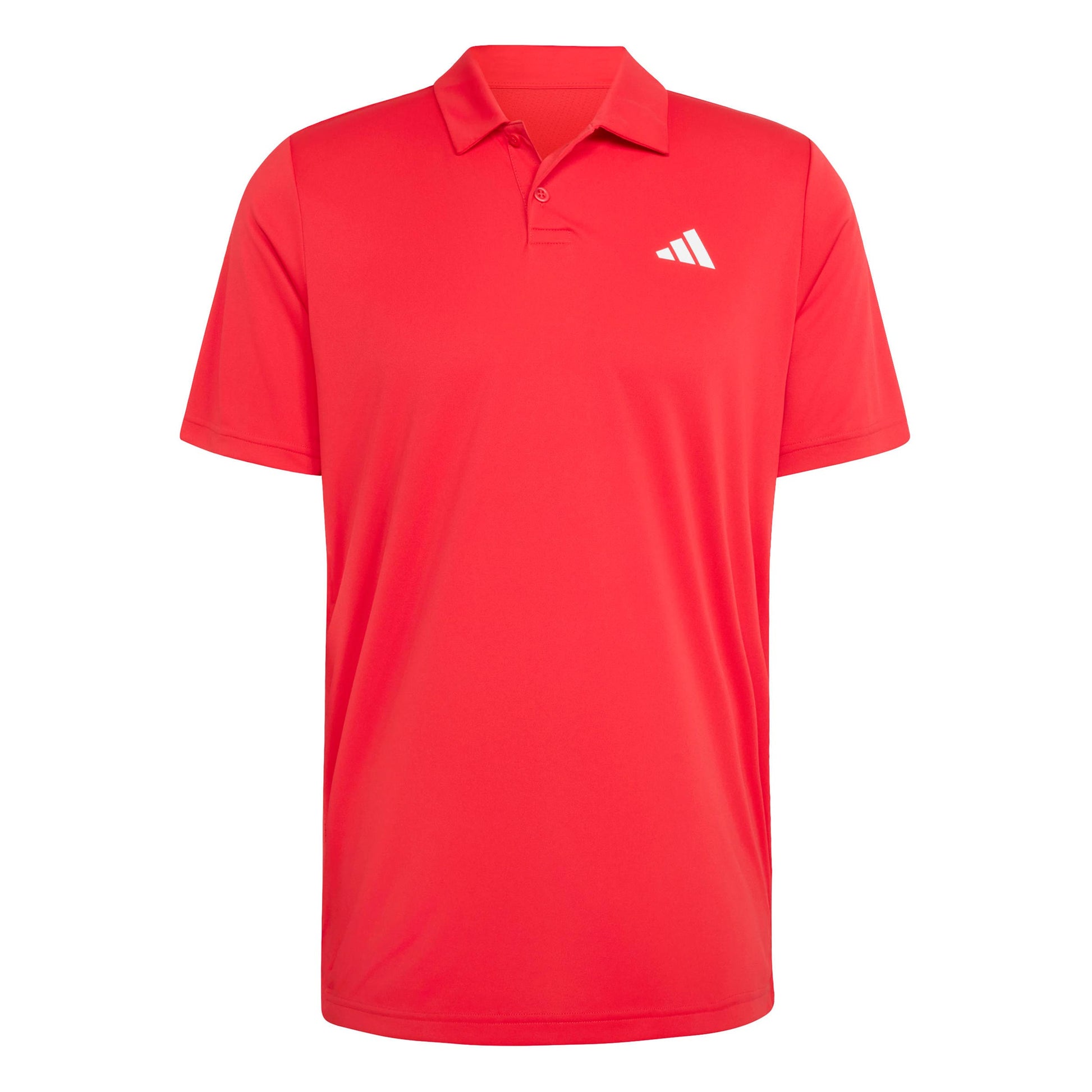 adidas Club Polo Herren - rot, weiß