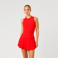 Ace Pocket Ribbed Tank-Top Damen - rot