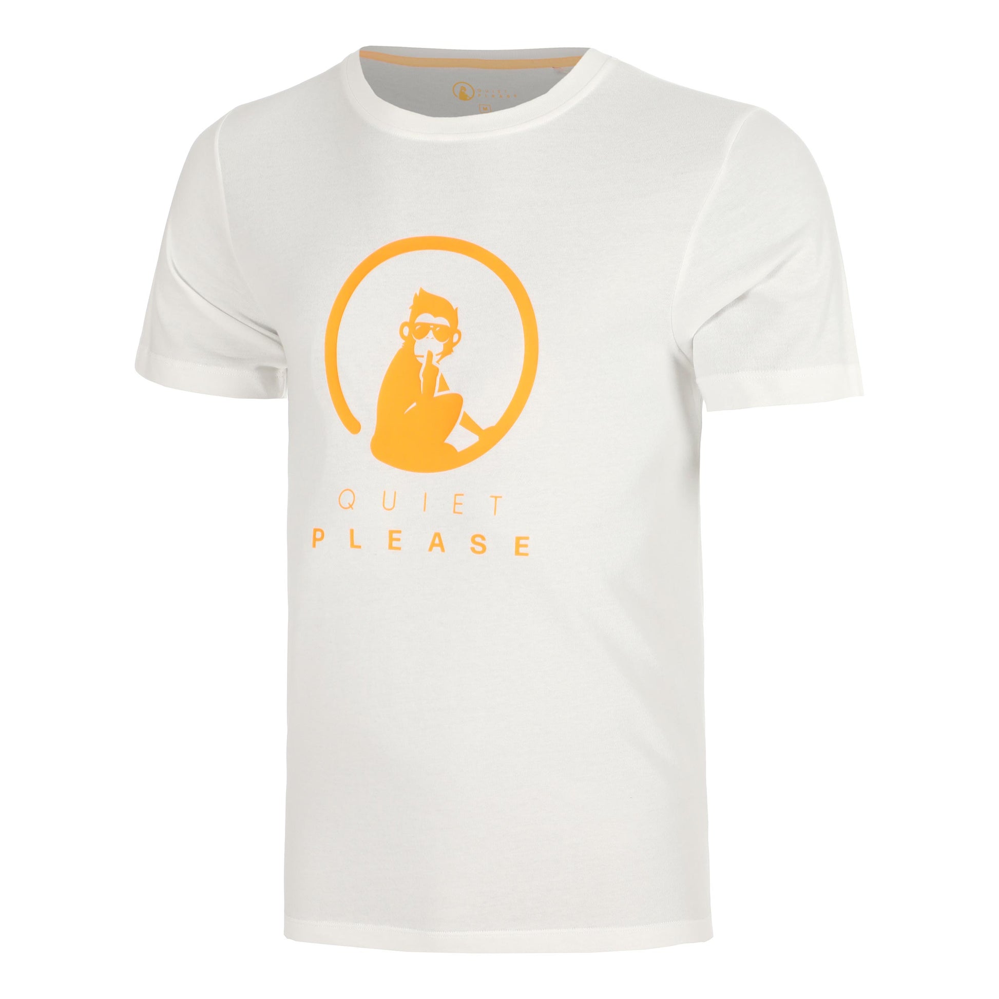 Quiet Please Glow Training T-Shirt Herren - creme