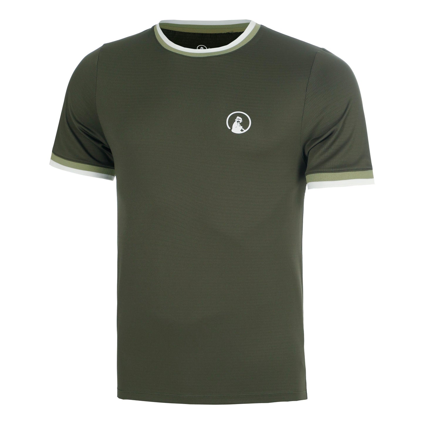 Quiet Please Memories Break Ringer T-Shirt Herren - dunkelgrün